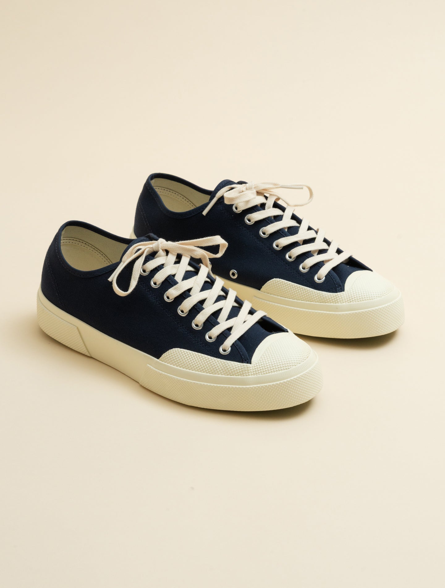Artifact 2432 Works Low Cut Cotton Canvas Navy Superga Sneakers 40