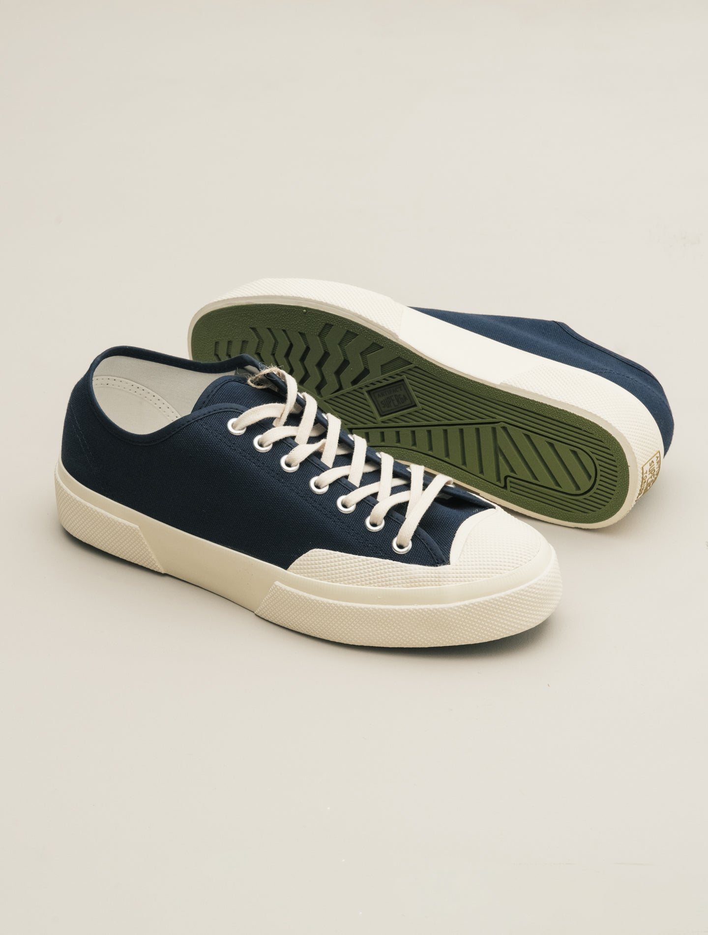 Artifact 2432 Works Low Cut Cotton Canvas Navy Superga Sneakers 40