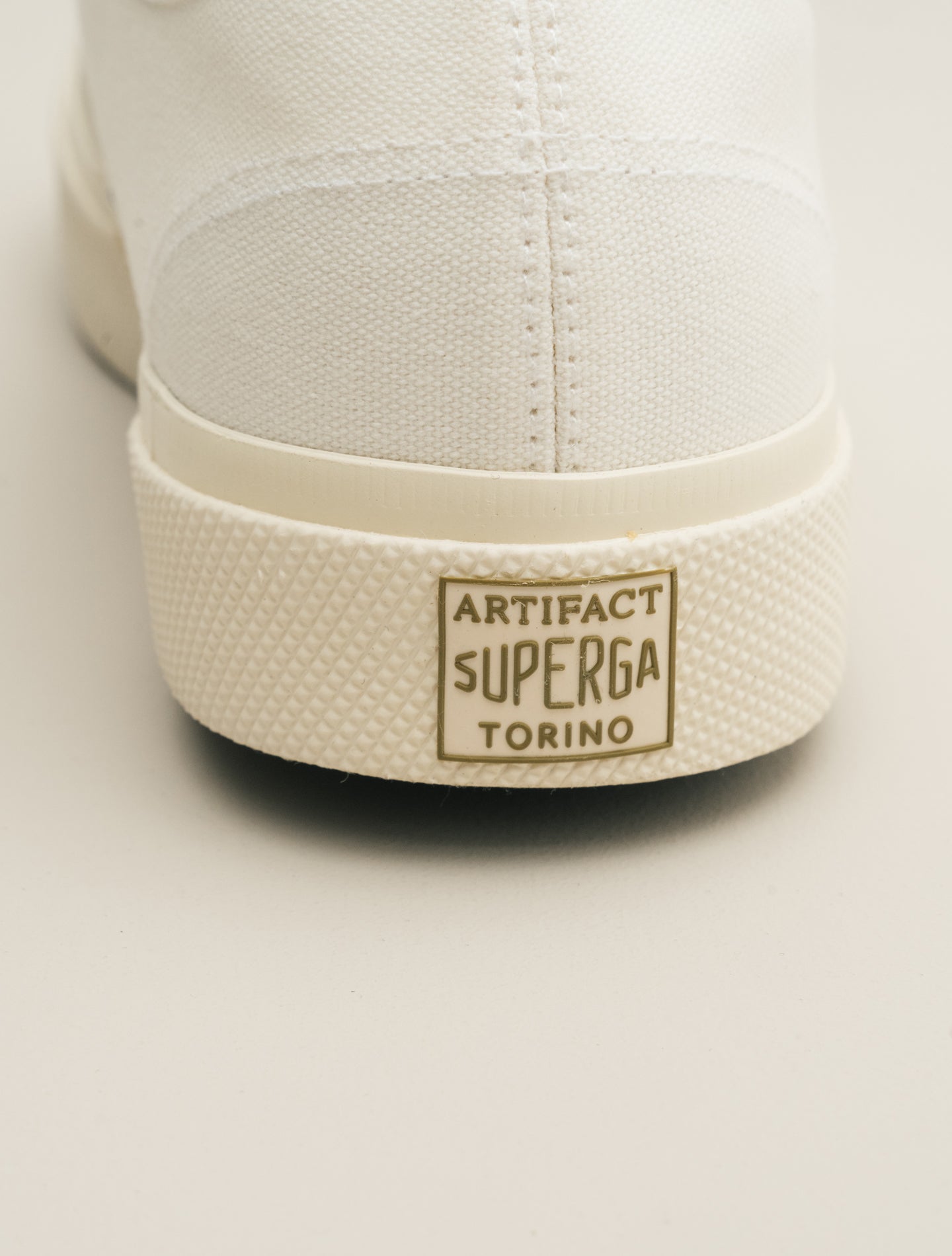 Artifact 2432 Works Low Cut Cotton Canvas Off White Superga Sneakers 40