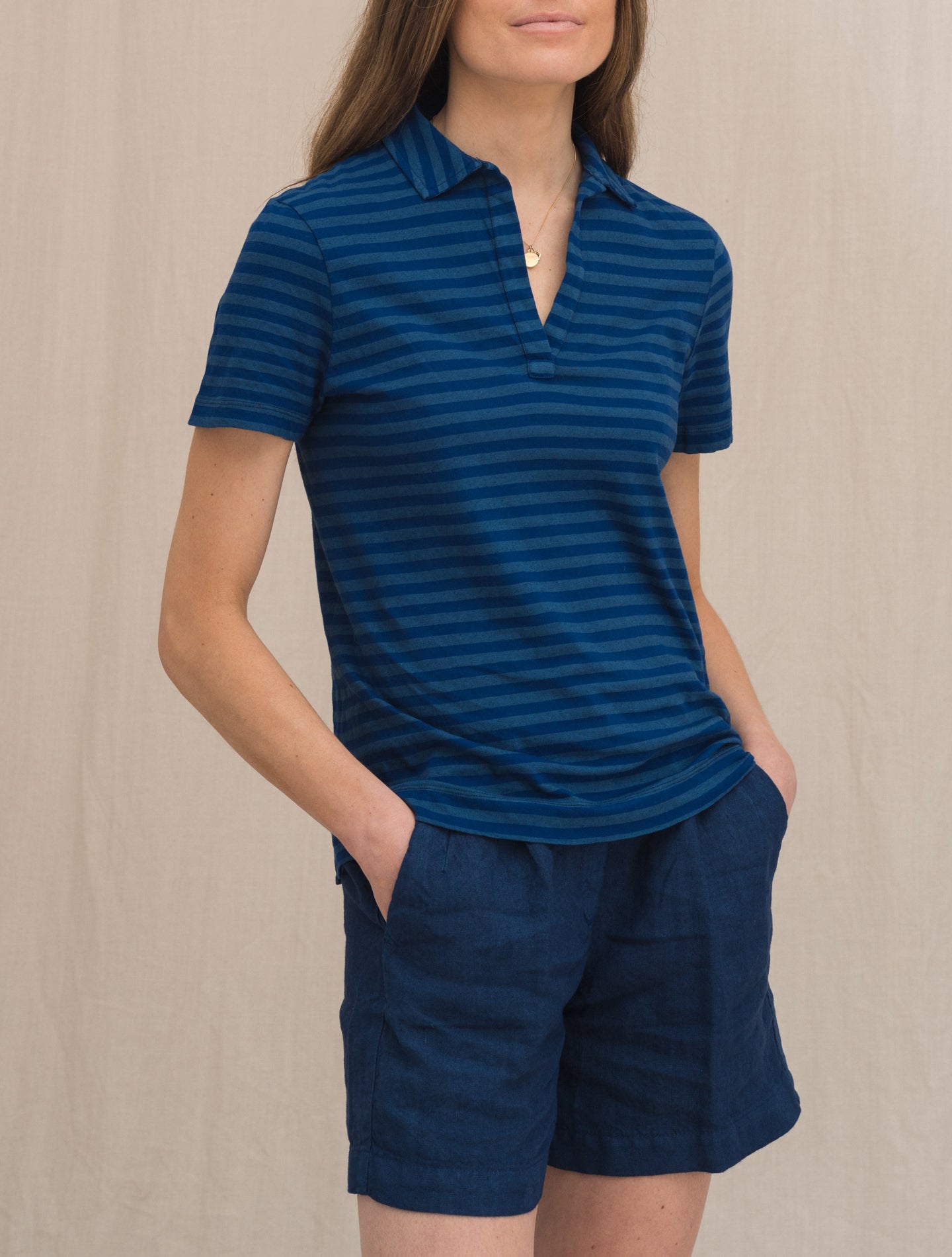 Arubaw Striped Polo Shirt Blue Massimo Alba Polo shirts S