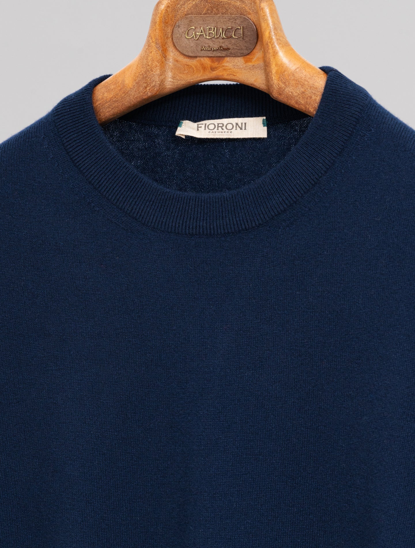 Baby Cashmere Crewneck Navy Fioroni Knitwear 48
