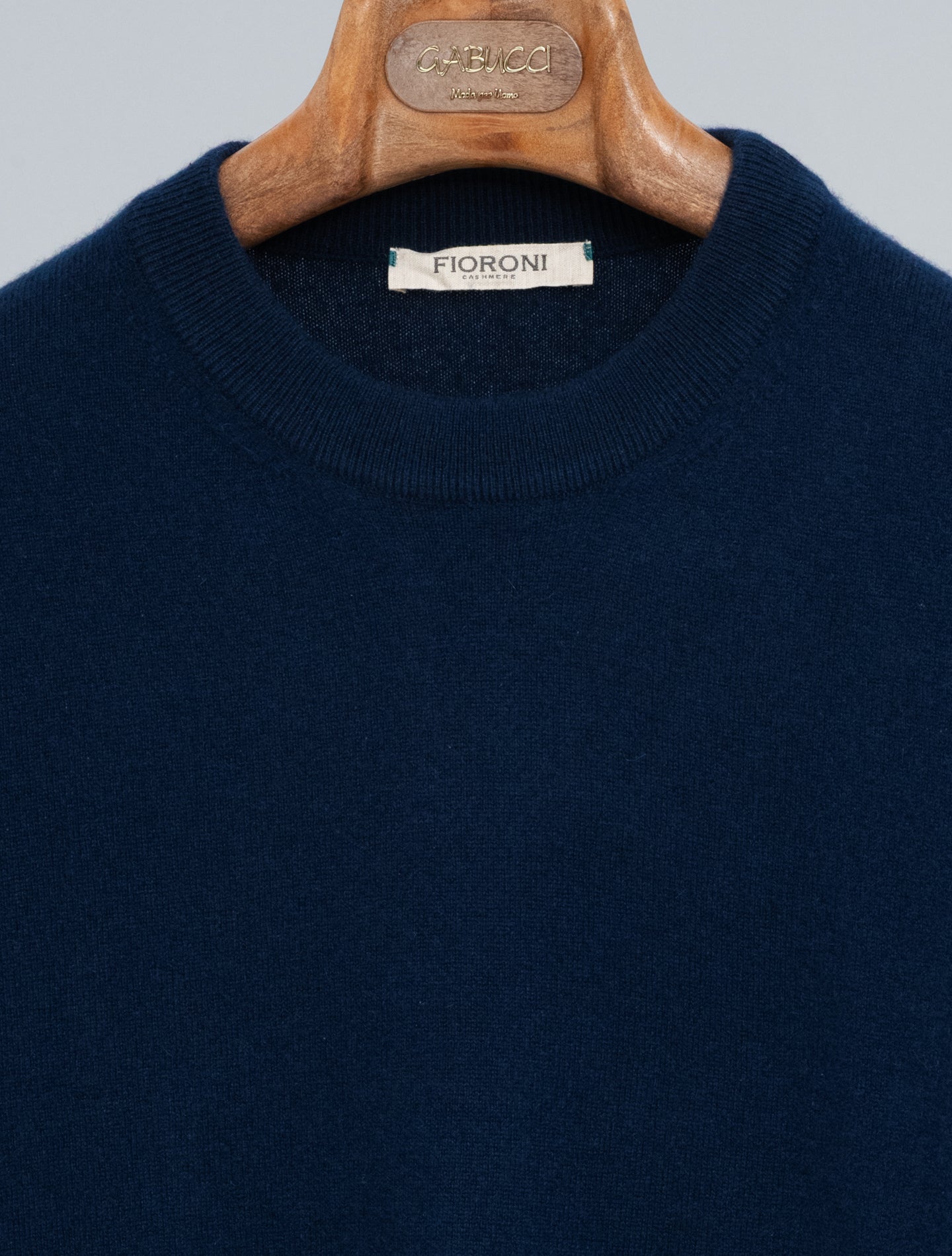 Baby Cashmere Crewneck Navy Fioroni Knitwear 48