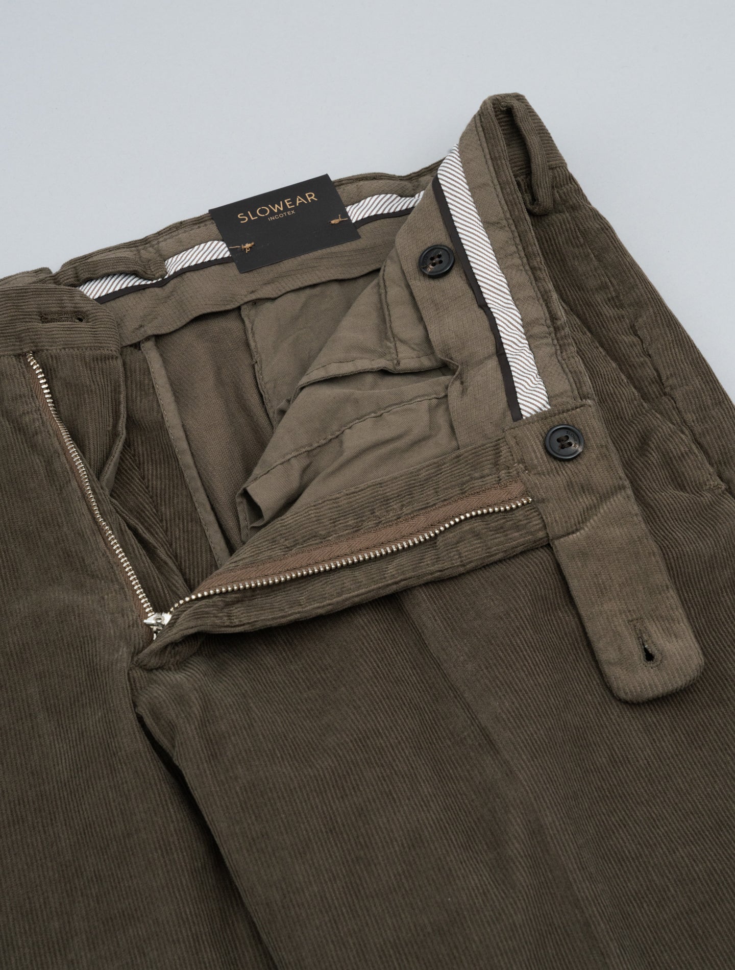 Baby Corduroy Regular fit Trousers Taupe Incotex Trousers 46