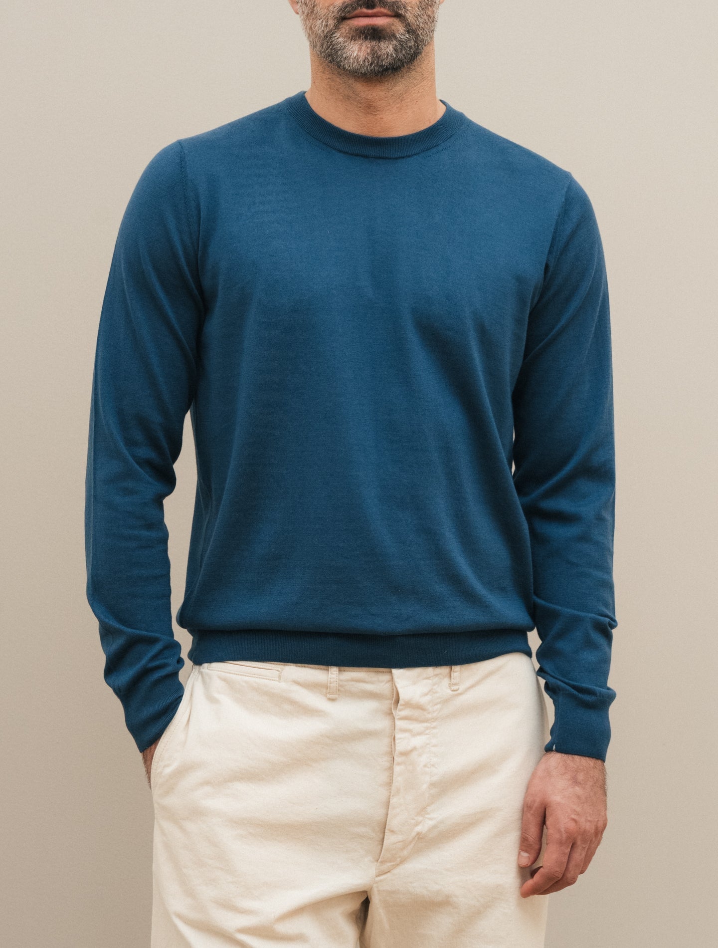 Baby Island Crewneck Blue Fioroni Knitwear 48