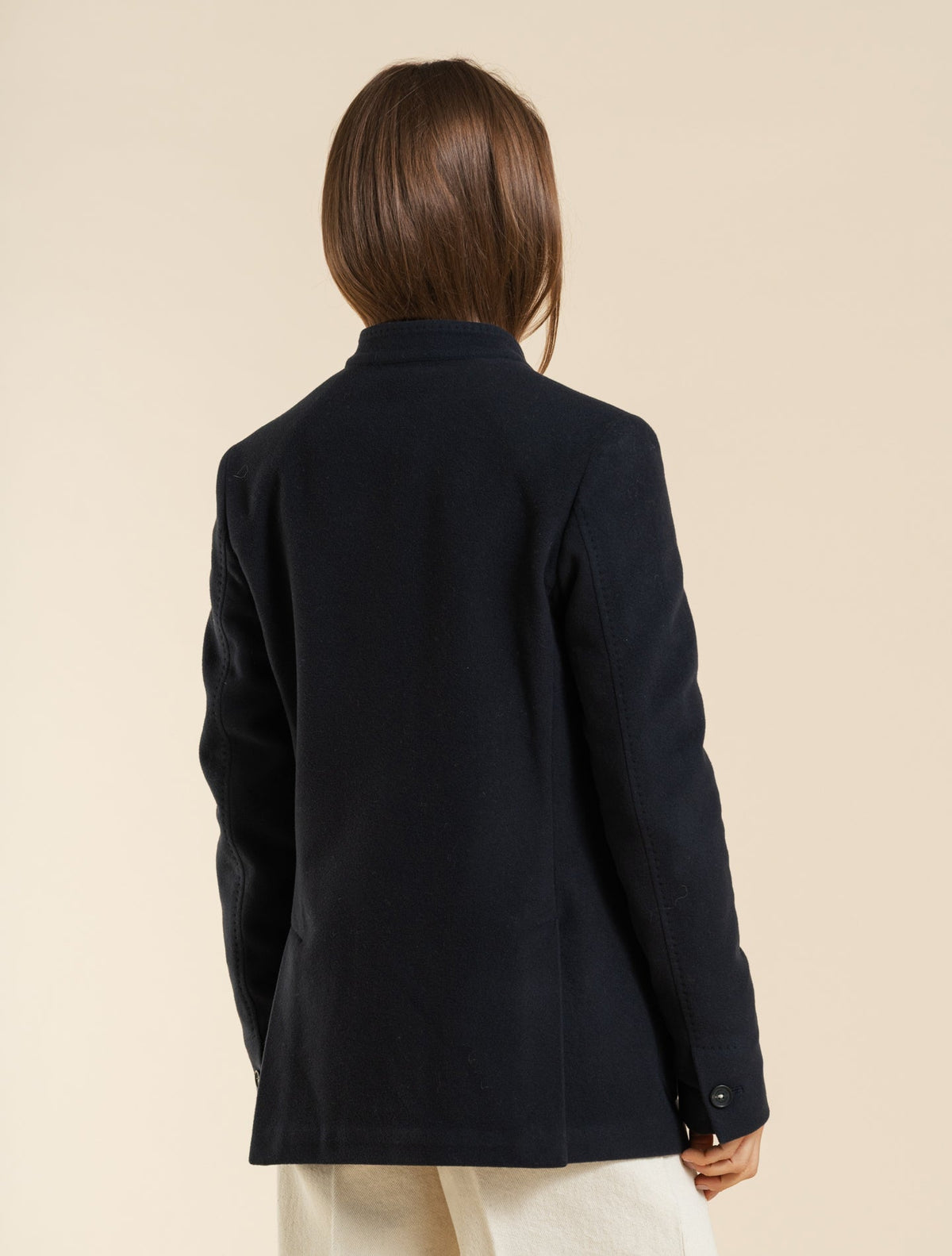 Baliw Wool Flannel Jacket Navy Massimo Alba Jackets XS