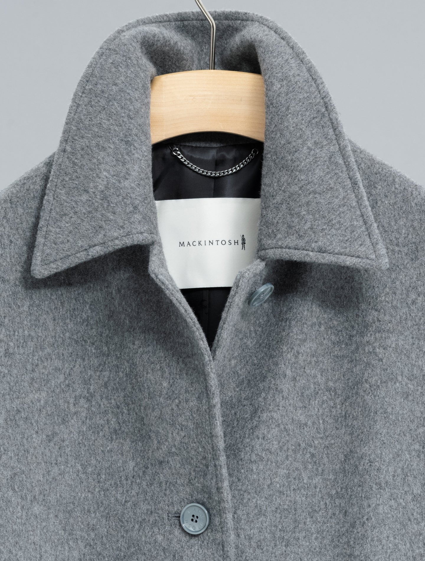 Banton Wool Cashmere Coat Grey Mackintosh Outerwear 6/XXS