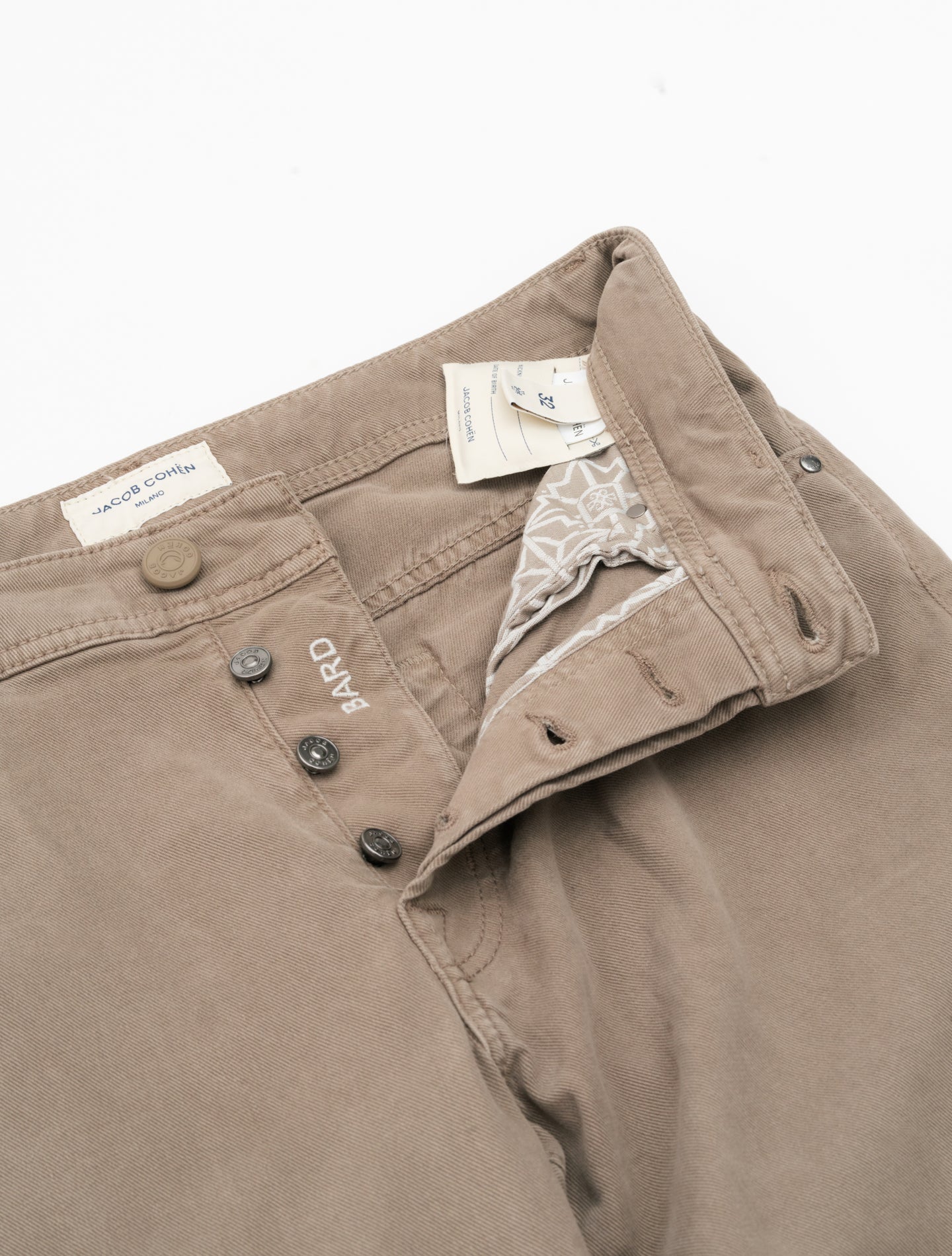 Bard 688 Cotton Twill Five Pocket Elephant Grey Jacob Cohën Jeans 30