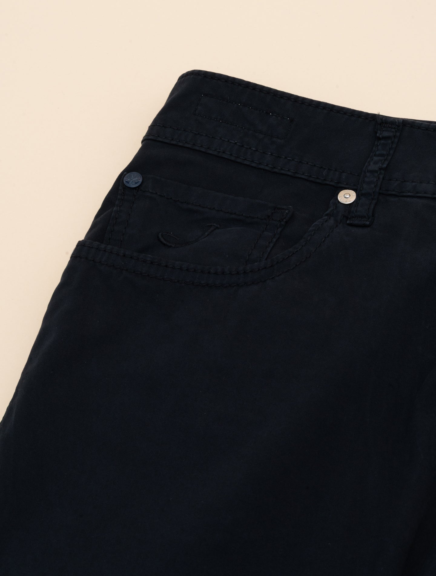 Bard 688 Summer Cotton Five Pocket Trousers Navy Jacob Cohën Trousers 31