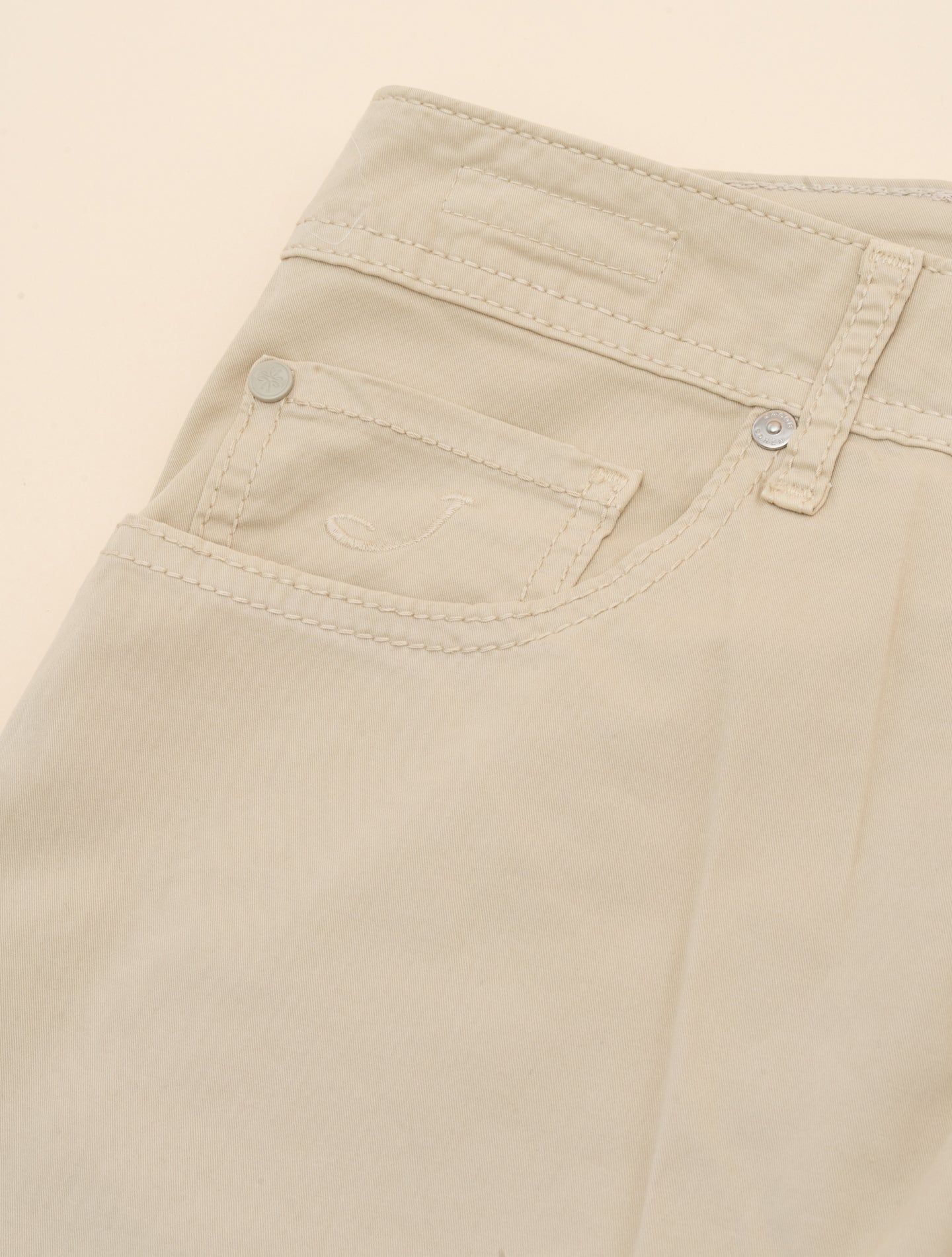Bard 688 Summer Cotton Five Pocket Trousers Sand Jacob Cohën Trousers 31