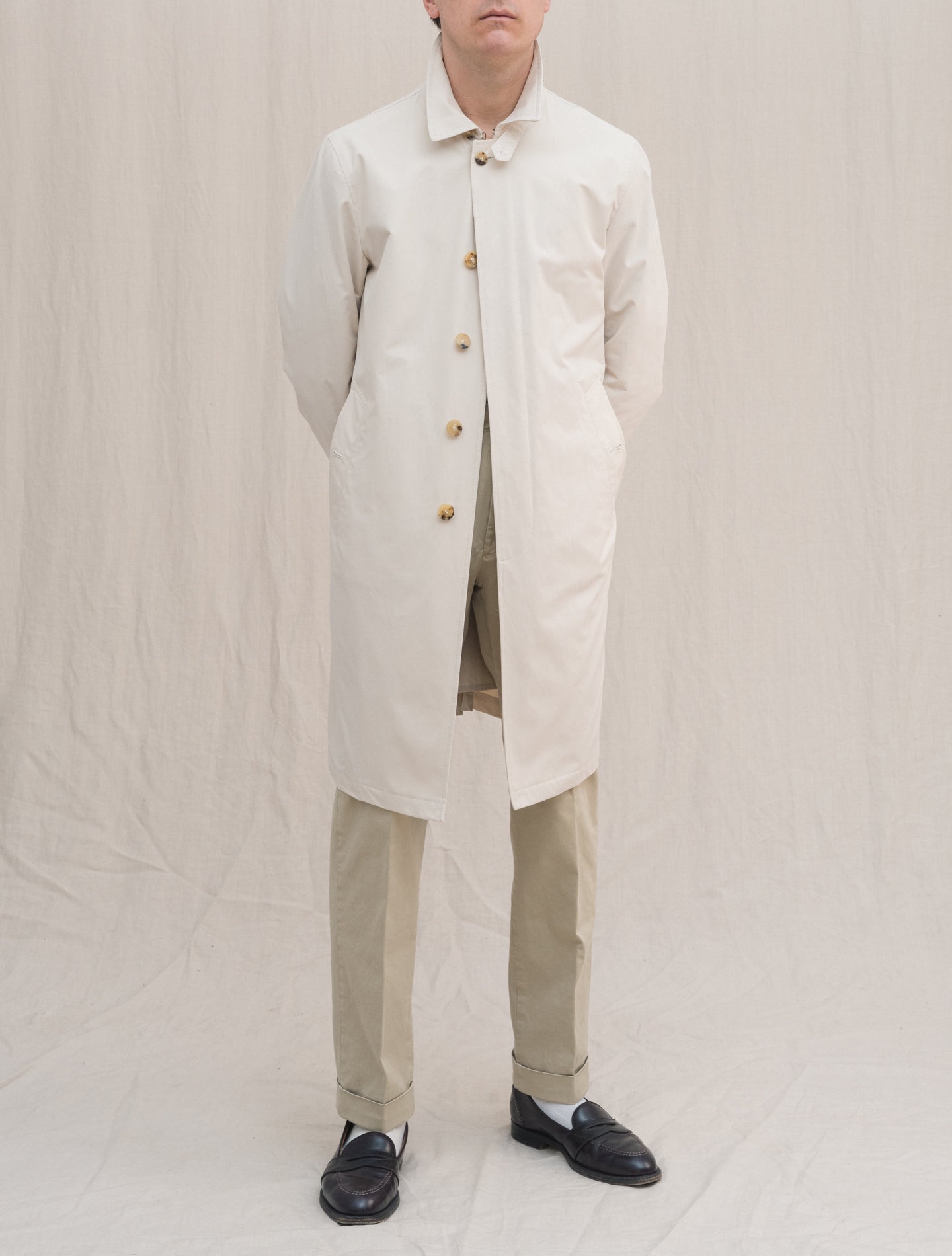 Bertram Technical Cotton Coat Sand Manto Outerwear 48