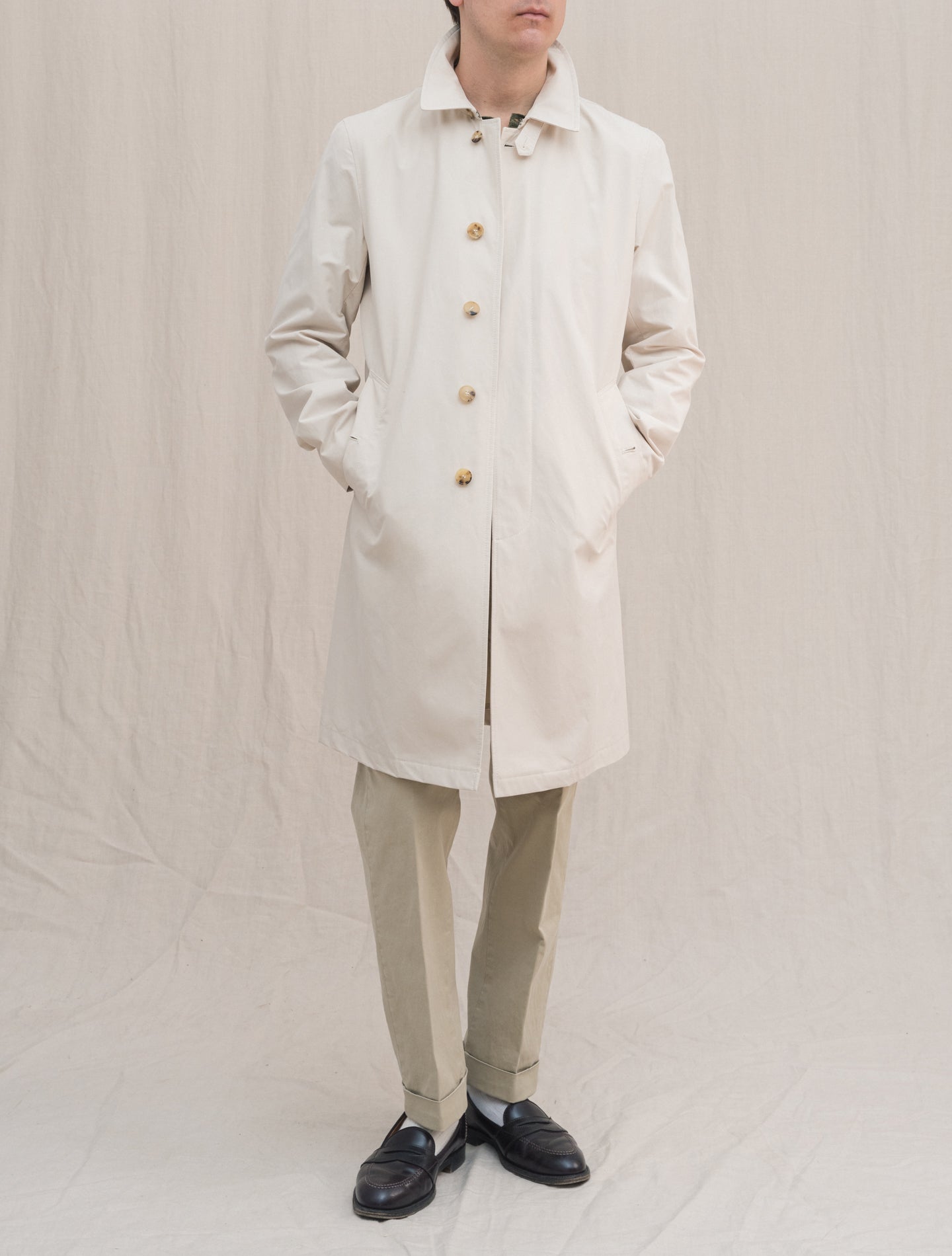 Bertram Technical Cotton Coat Sand Manto Outerwear 48