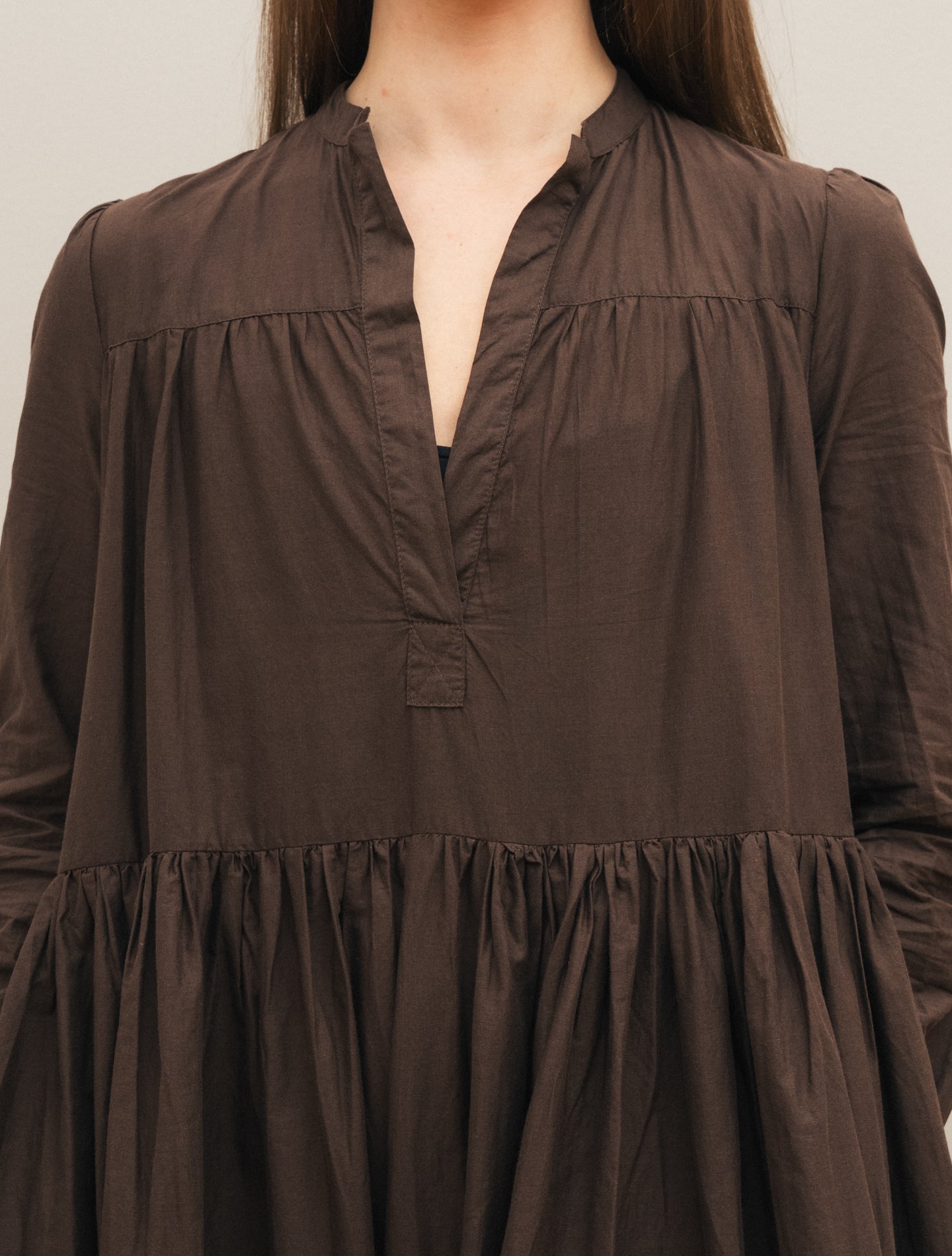 Boheme Maxi Dress Brown Aspesi Dresses IT 38