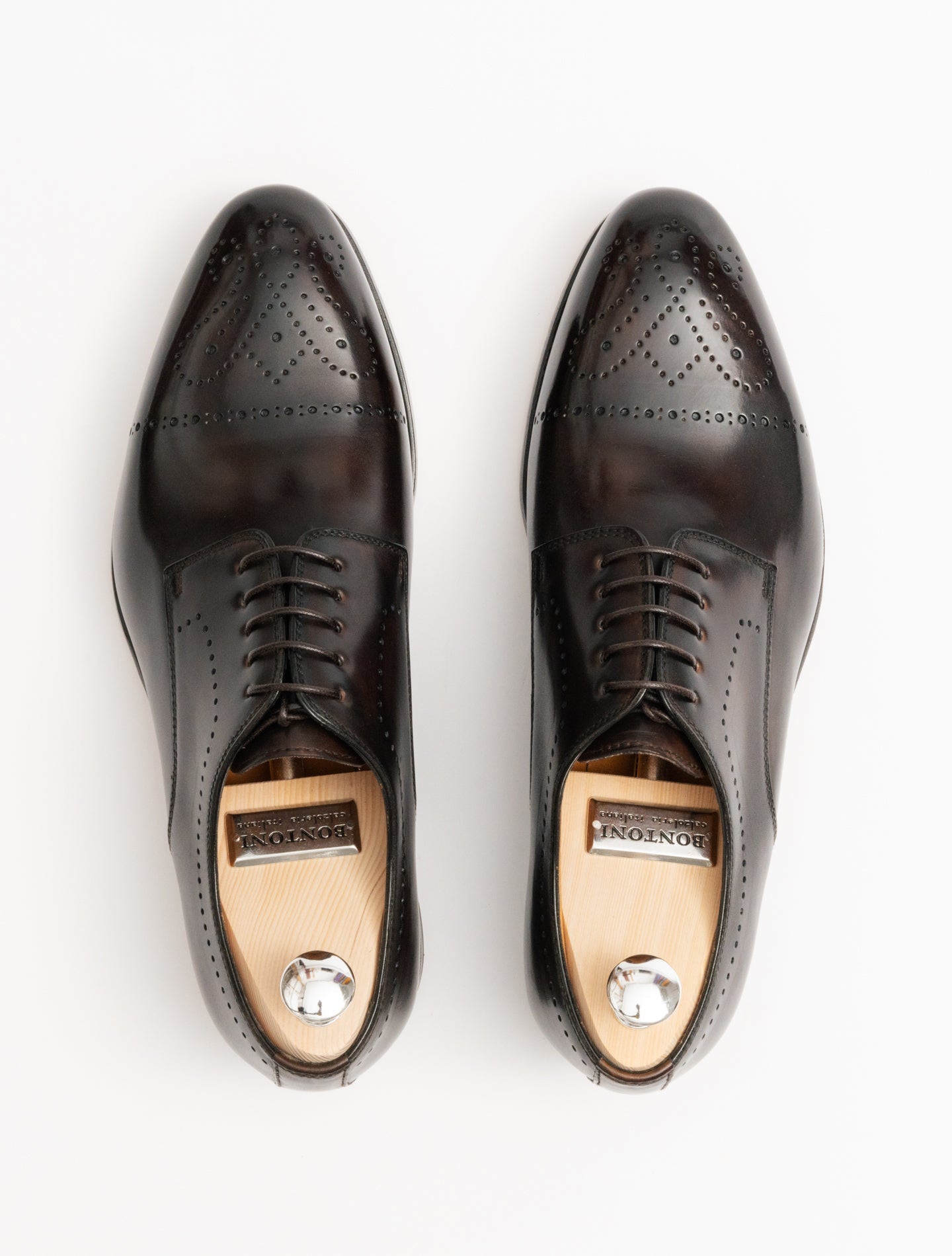 Brera II Derby Brogue Shoe Brown Bontoni Shoes 42