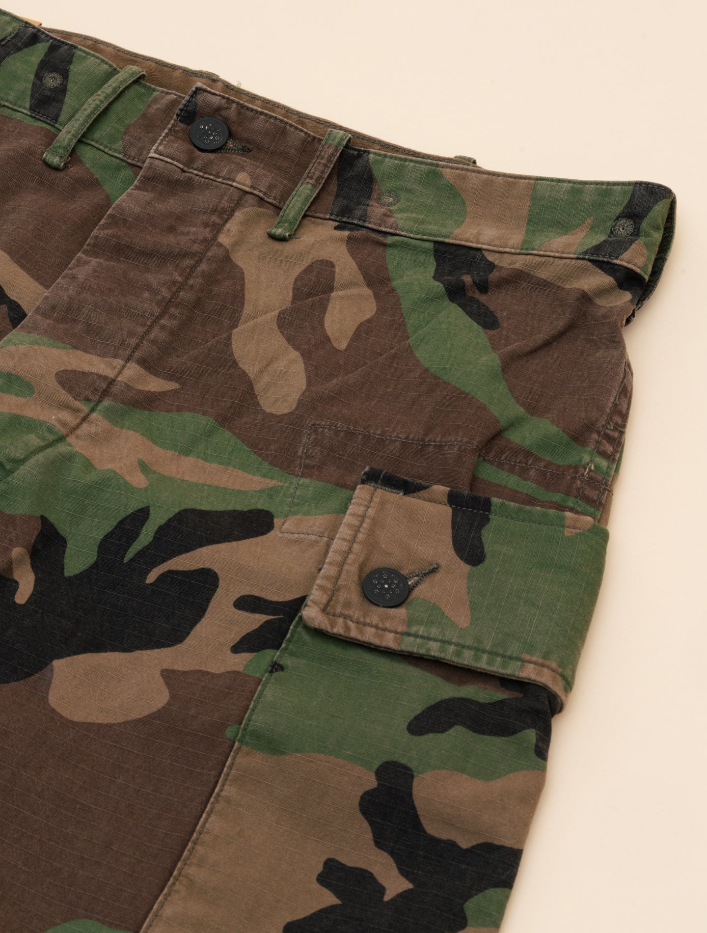 Camo Ripstop Cargo Short Woodland Camo RRL Shorts 32