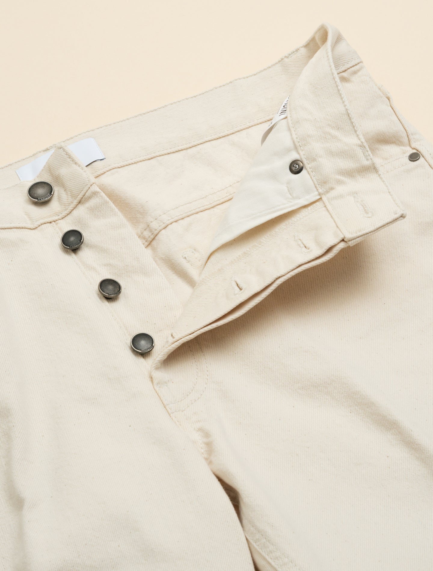 Carrot Fit Five - pocket Jeans Ecru Lardini Jeans 31