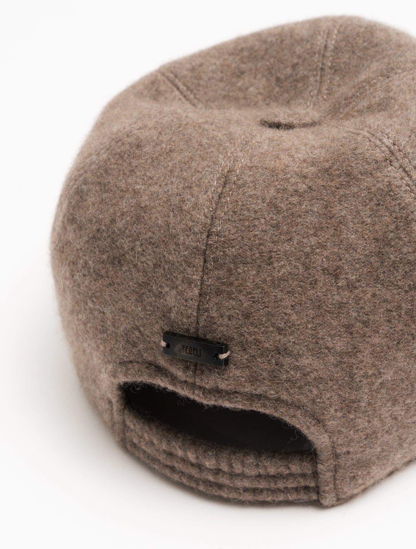 Cashmere Cap Taupe Fedeli Hats M