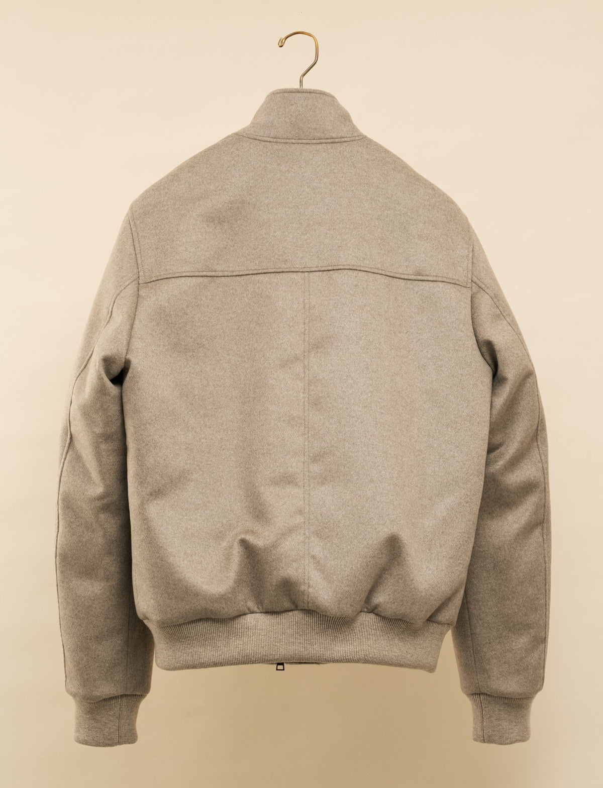 Cashmere Down Padded Bomber Tortora Gabucci Outerwear 50