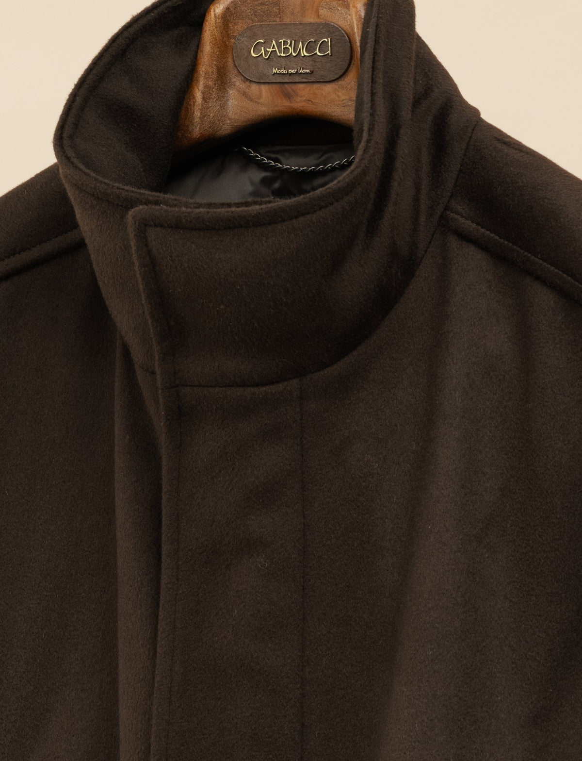 Cashmere Down Padded Jacket Dark Brown Cesare Attolini Outerwear 48