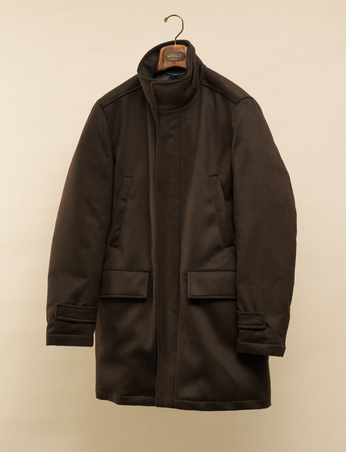 Cashmere Down Padded Jacket Dark Brown Cesare Attolini Outerwear 48