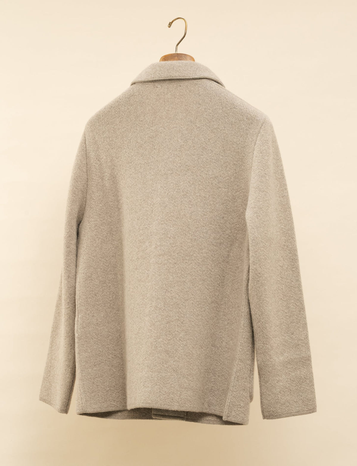 Cashmere Shirt Jacket Beige Lardini Knitwear S