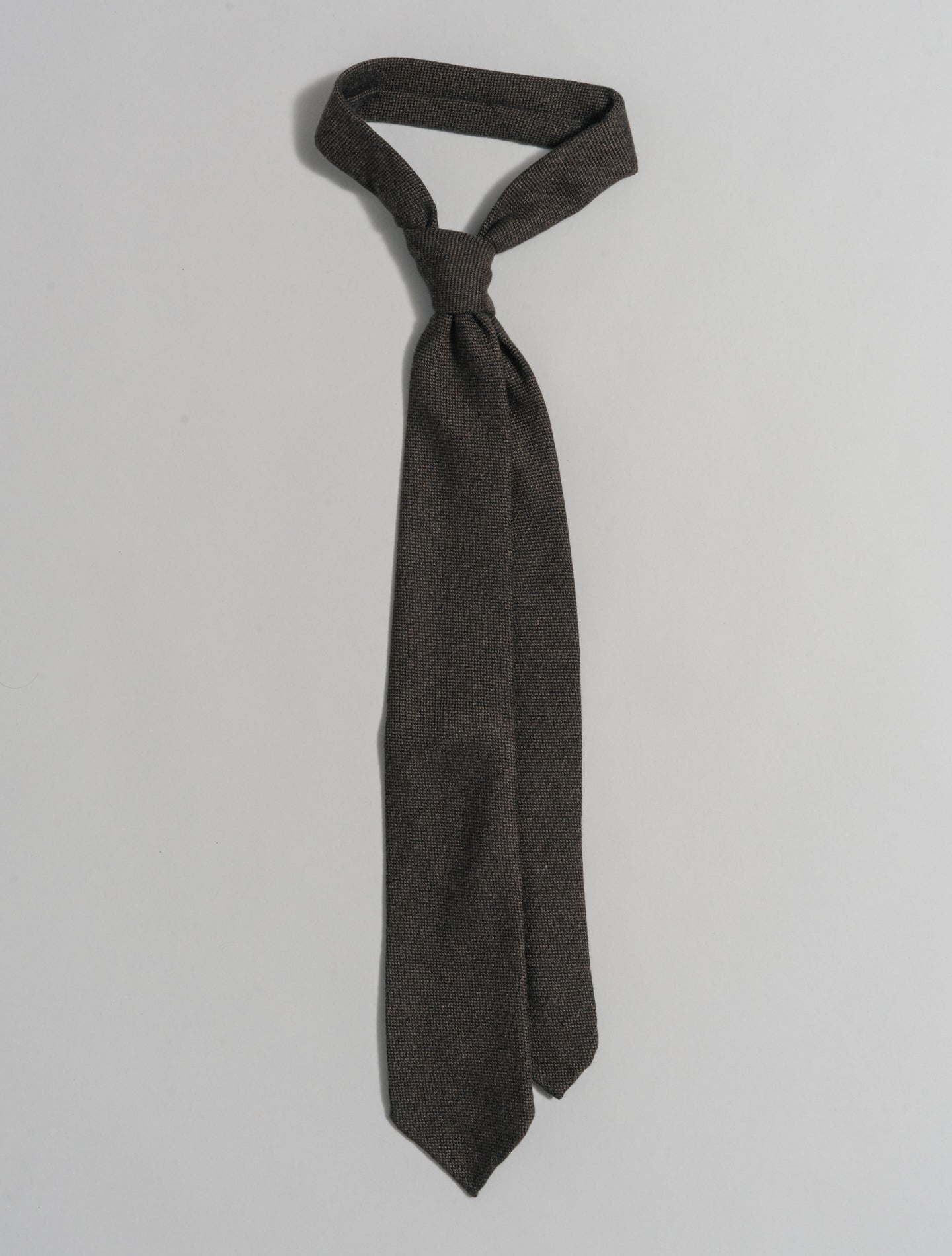 Cashmere Tie Brown Finamore Ties One Size