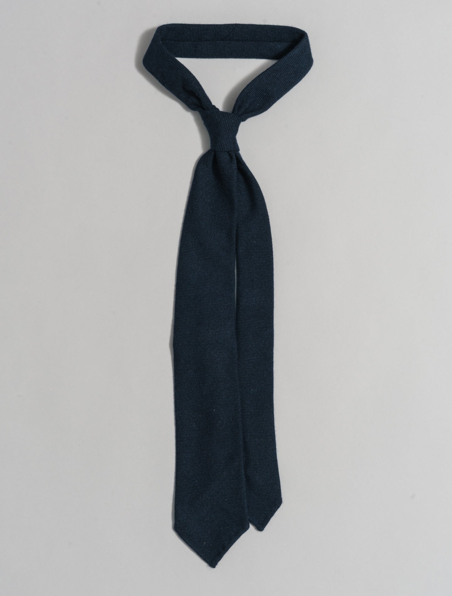 Cashmere Tie Navy Finamore Ties One Size