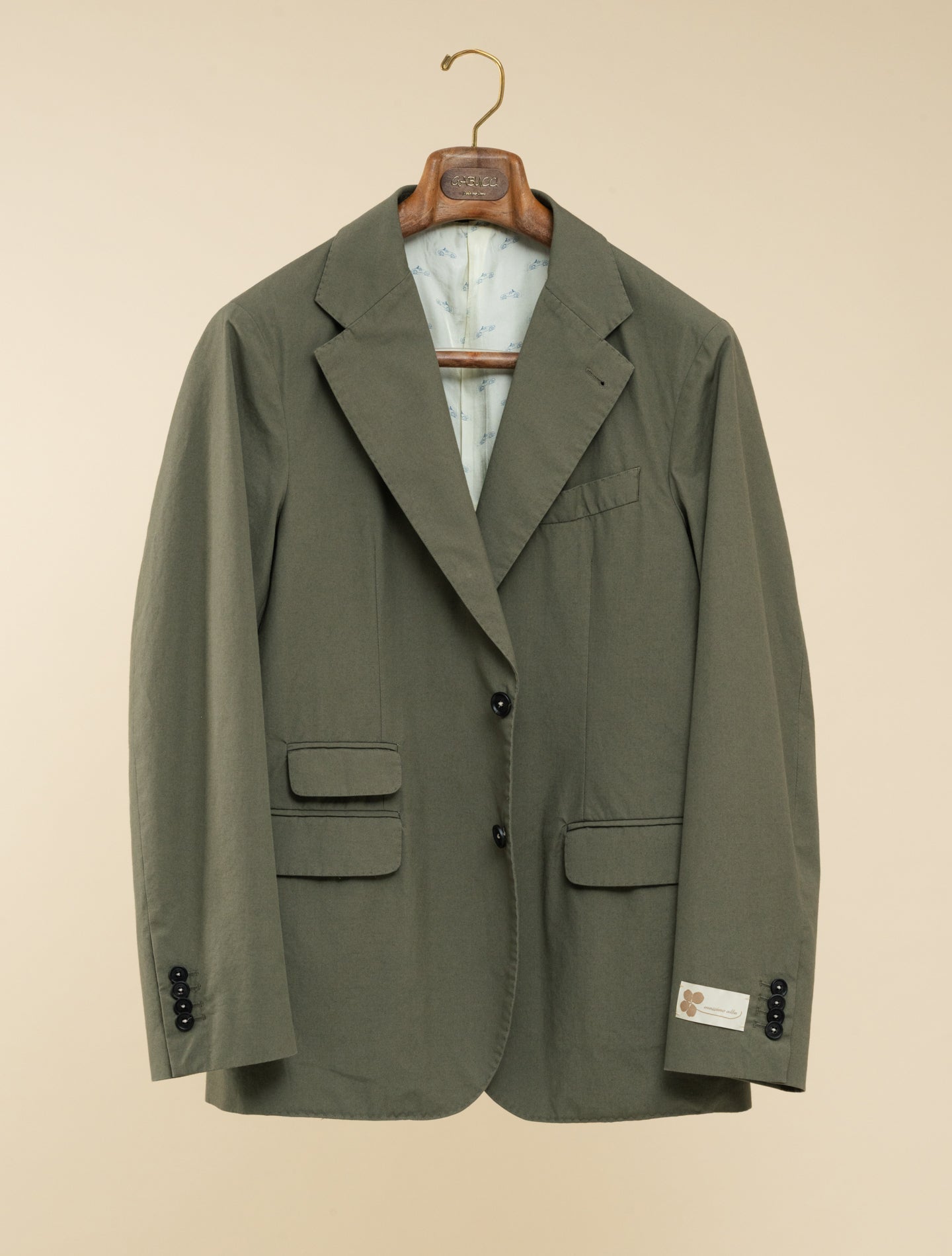 Catch2 Single Breasted Cotton Jacket Military Massimo Alba Jackets 48