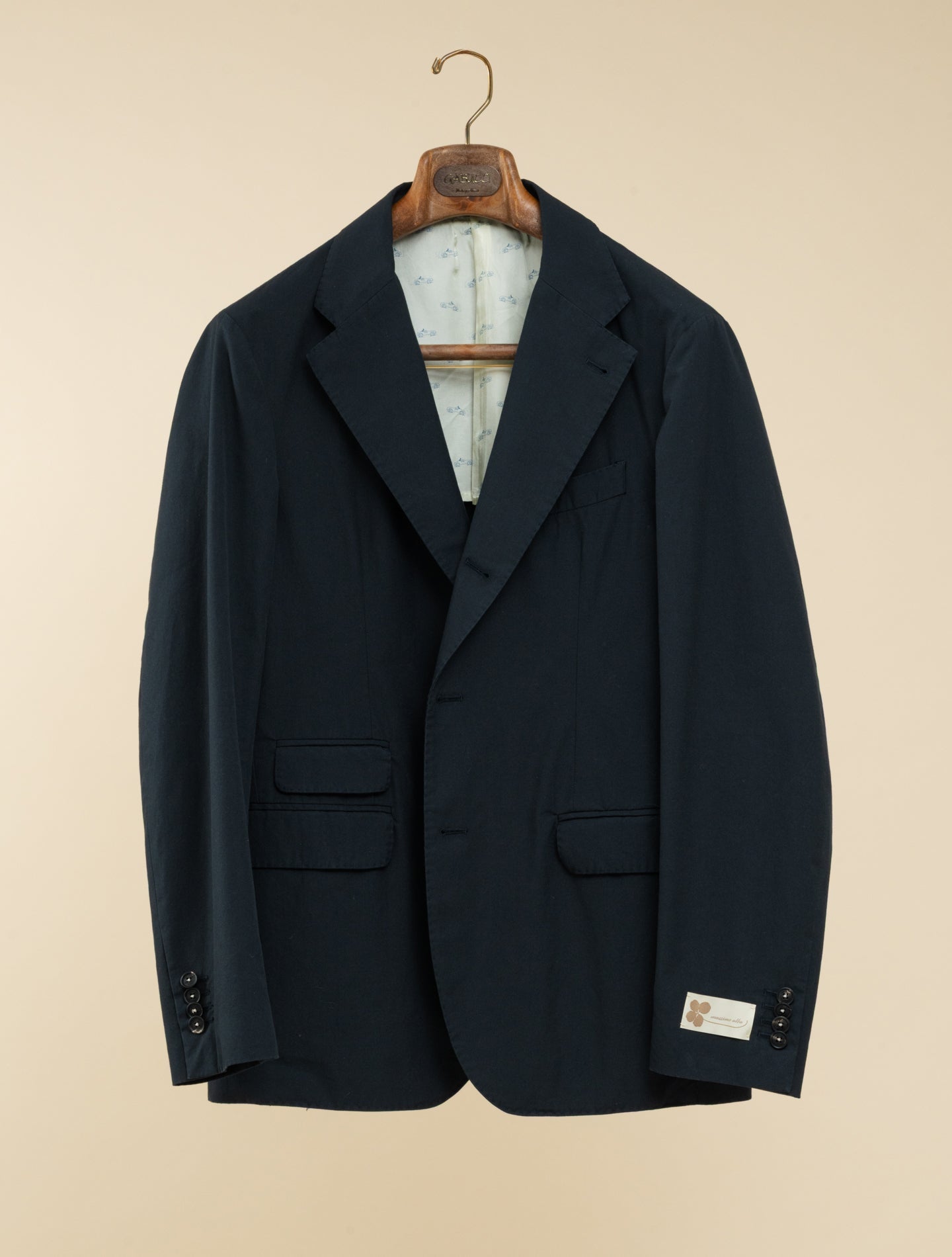 Catch2 Single Breasted Cotton Jacket Navy Massimo Alba Jackets 48