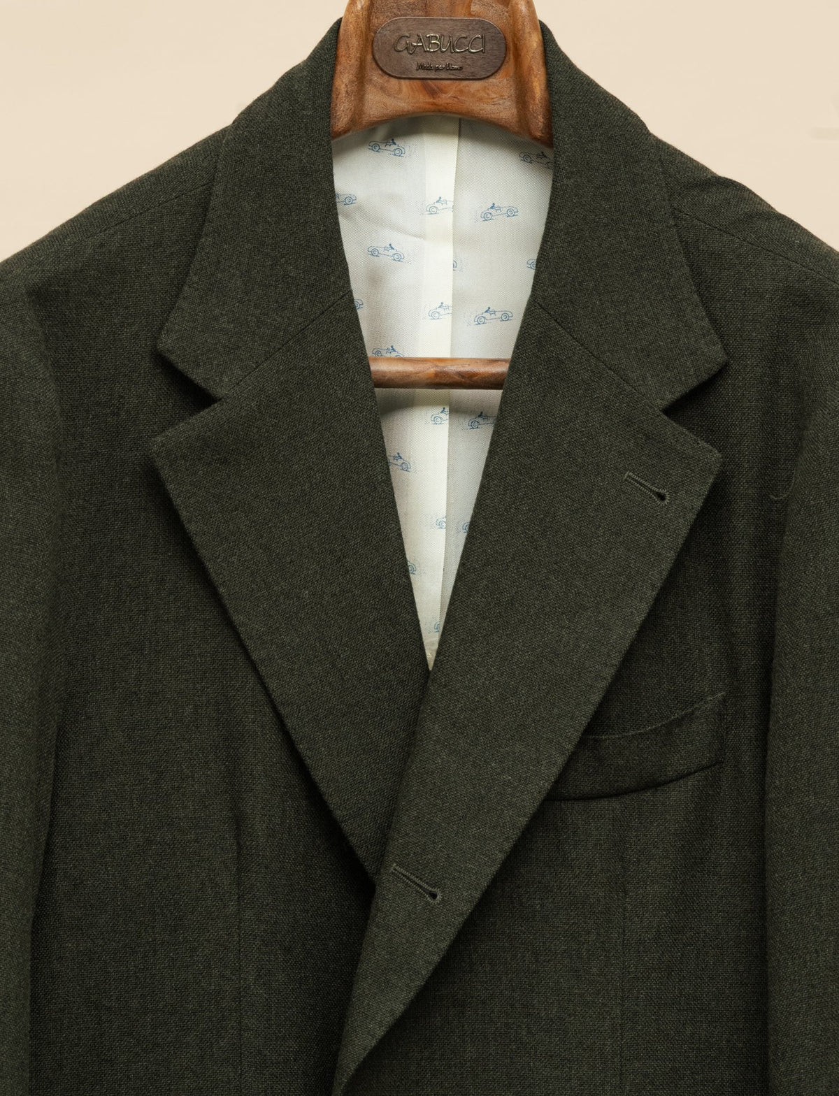 Catch2 Single Breasted Wool Jacket Moss Green Massimo Alba Jackets 48