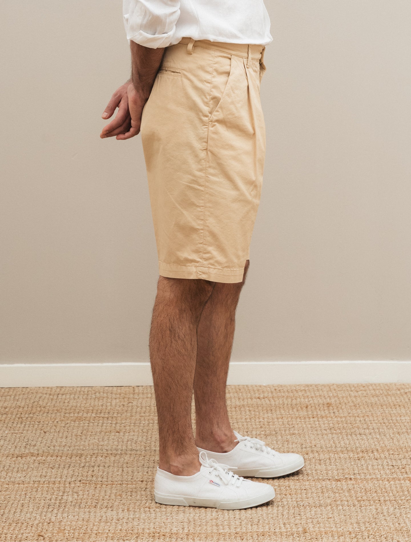 Cliff Cotton Shorts Beige Massimo Alba Shorts 46