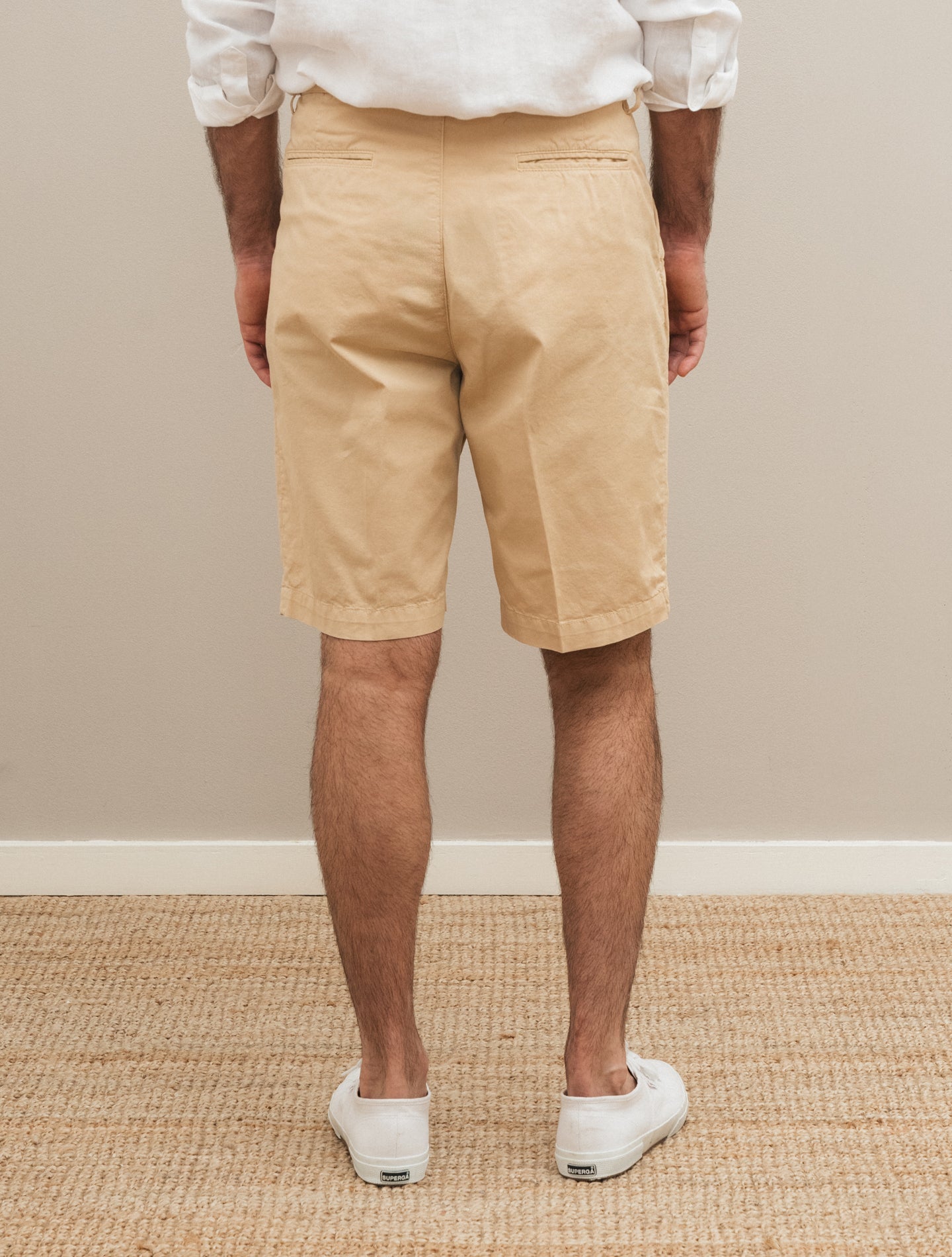 Cliff Cotton Shorts Beige Massimo Alba Shorts 46