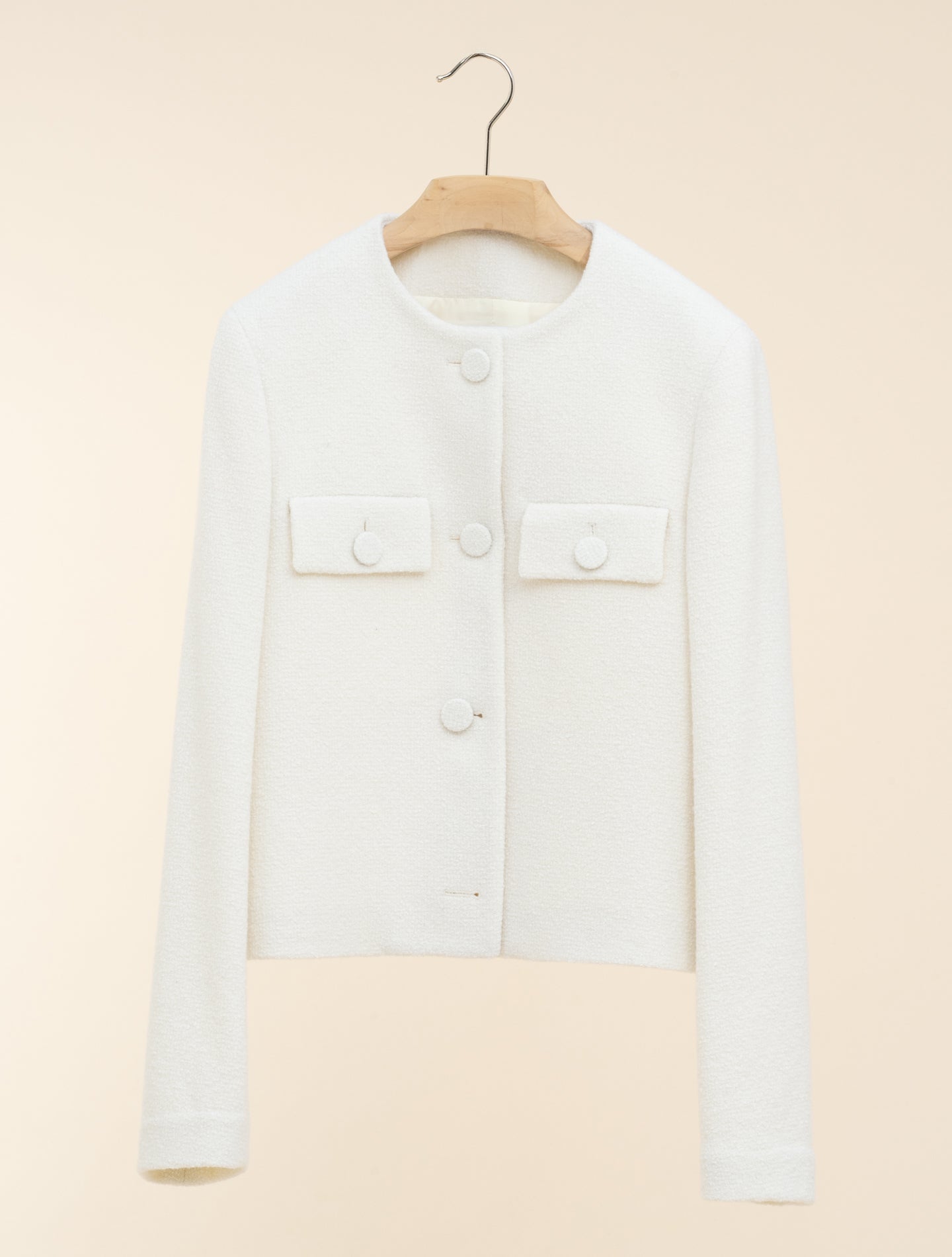 Conelle Boucle Jacket Off White Lardini Jackets IT 38