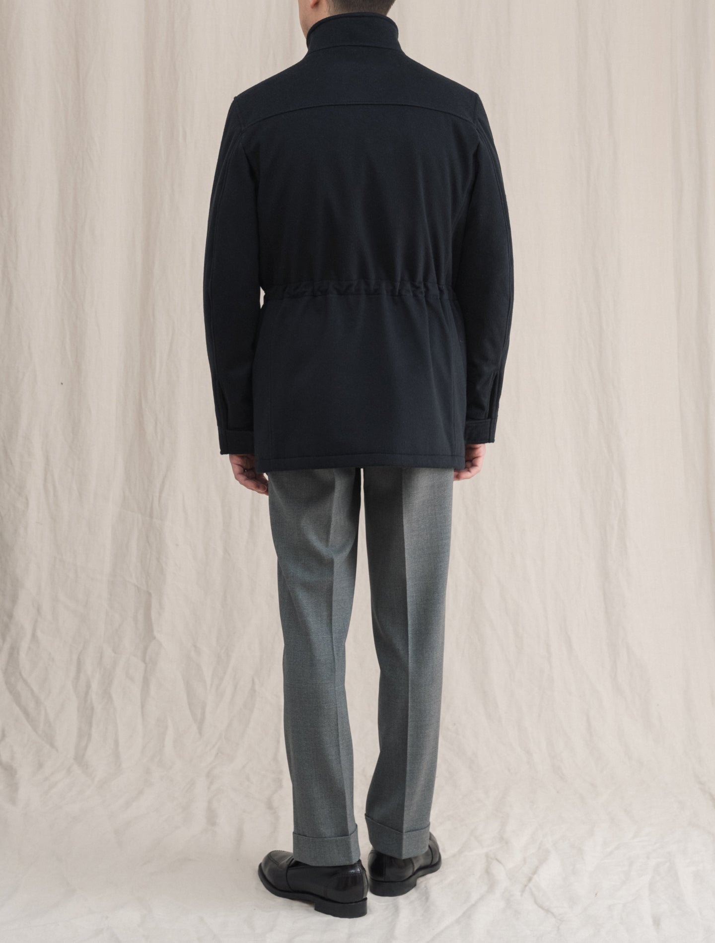 Conero Cashmere Padded Jacket Navy Manto Outerwear 48