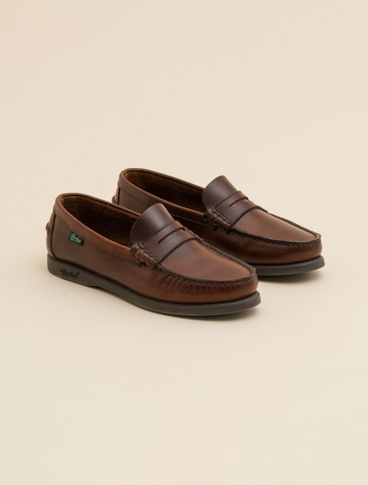 Paraboot Coraux Marine Loafers i läder | Gabucci