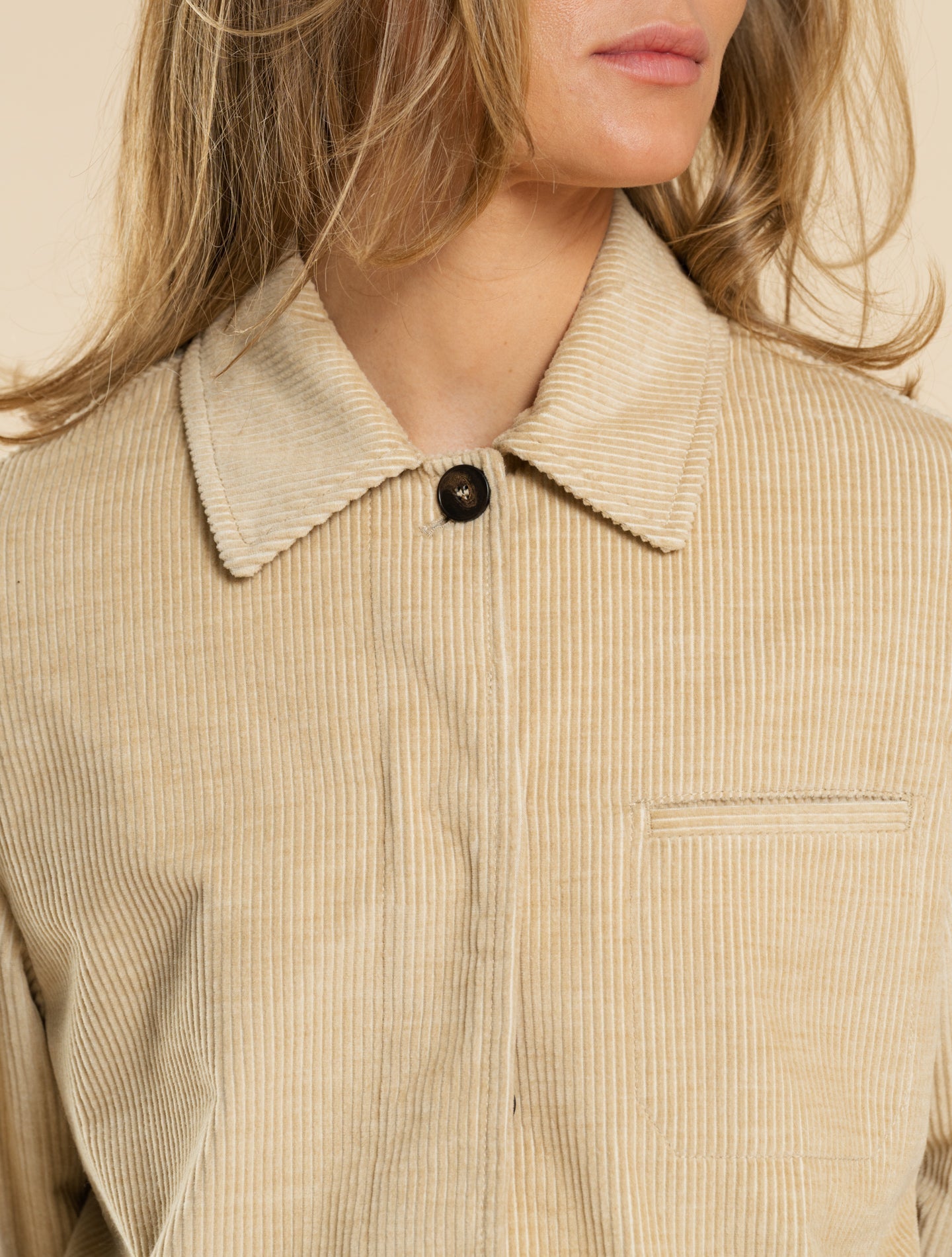 Corduroy Jacket Sand Slowear Overshirts IT 38