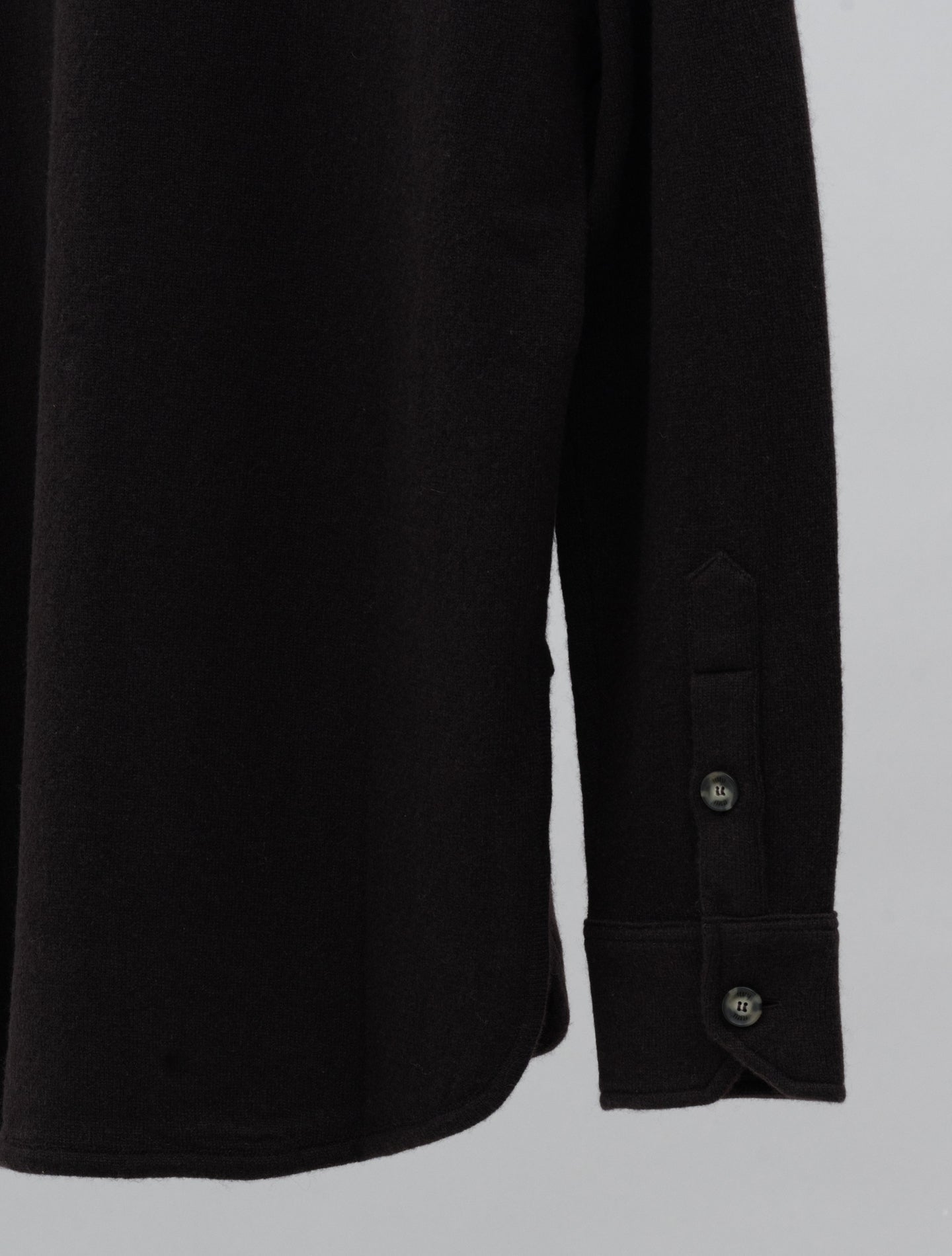Corviglia Cashmere Knitted Shirt Brown Fedeli Knitwear S