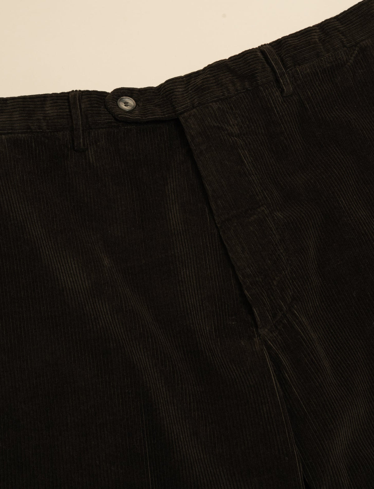 Cotton Cashmere Corduroy Trousers Brown Santaniello Trousers 48