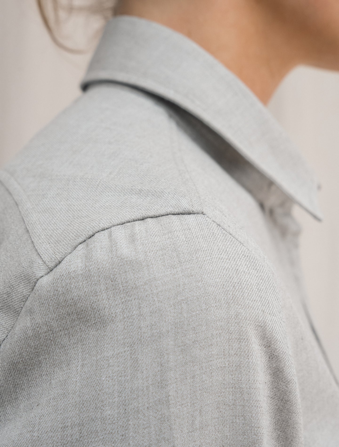 Cotton Cashmere Valeria Shirt Sand Finamore Shirts IT 38