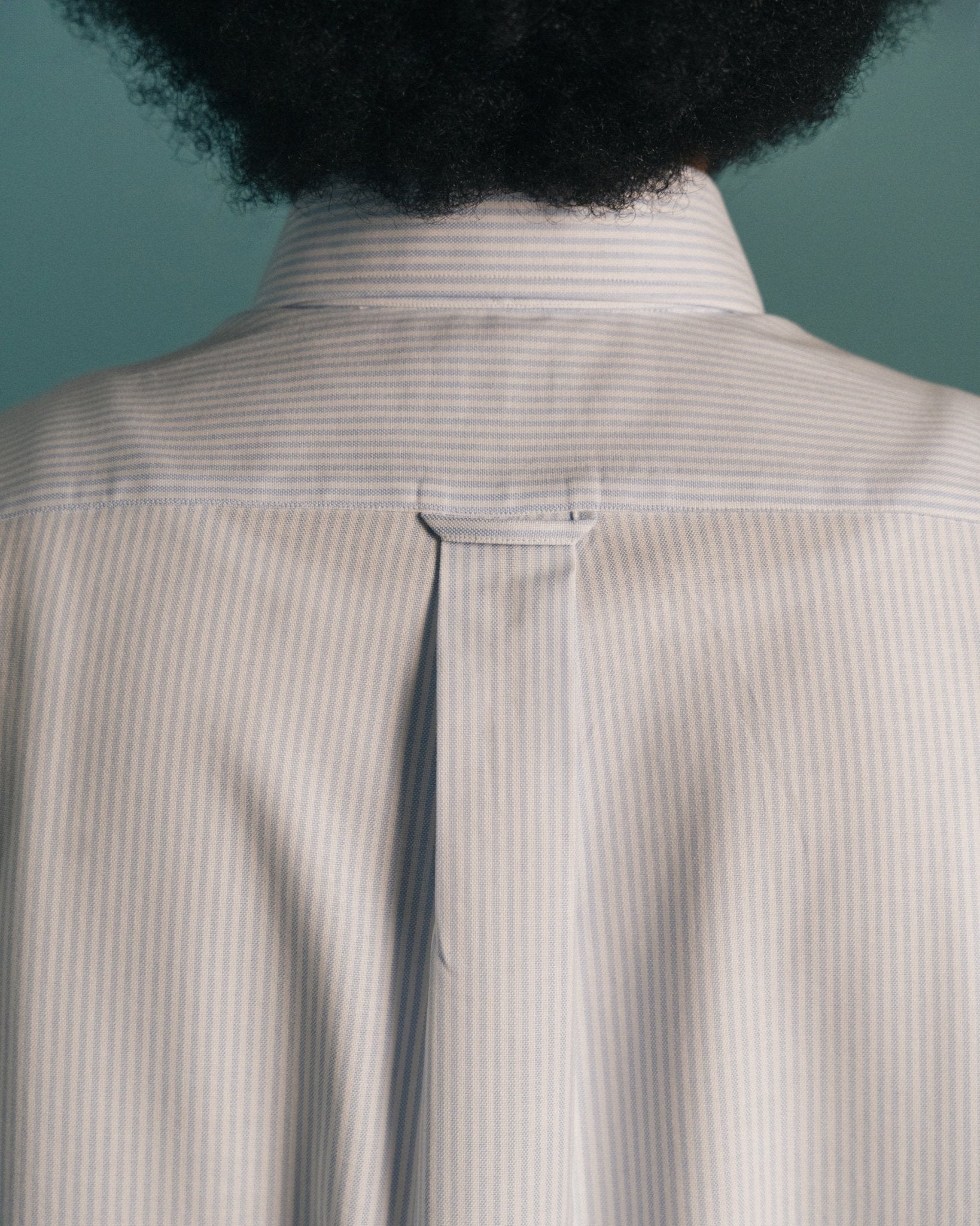 Cotton Linen IVY Fit Shirt Blue Check Mazzarelli Shirts 38
