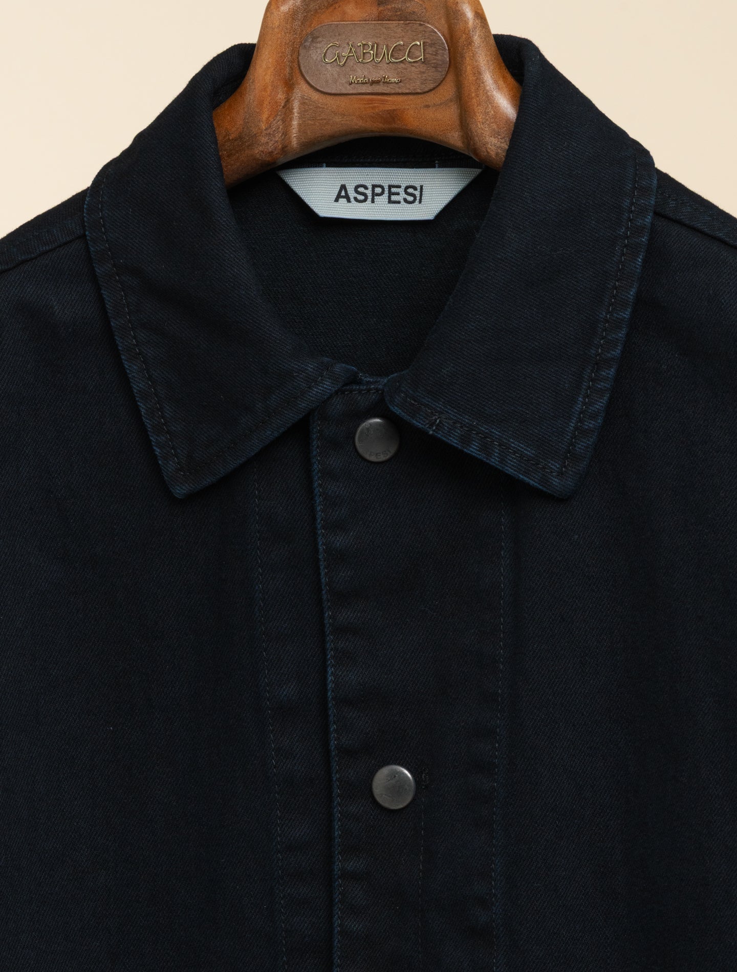 Court Denim Jacket Shirt Dark Aspesi Outerwear S