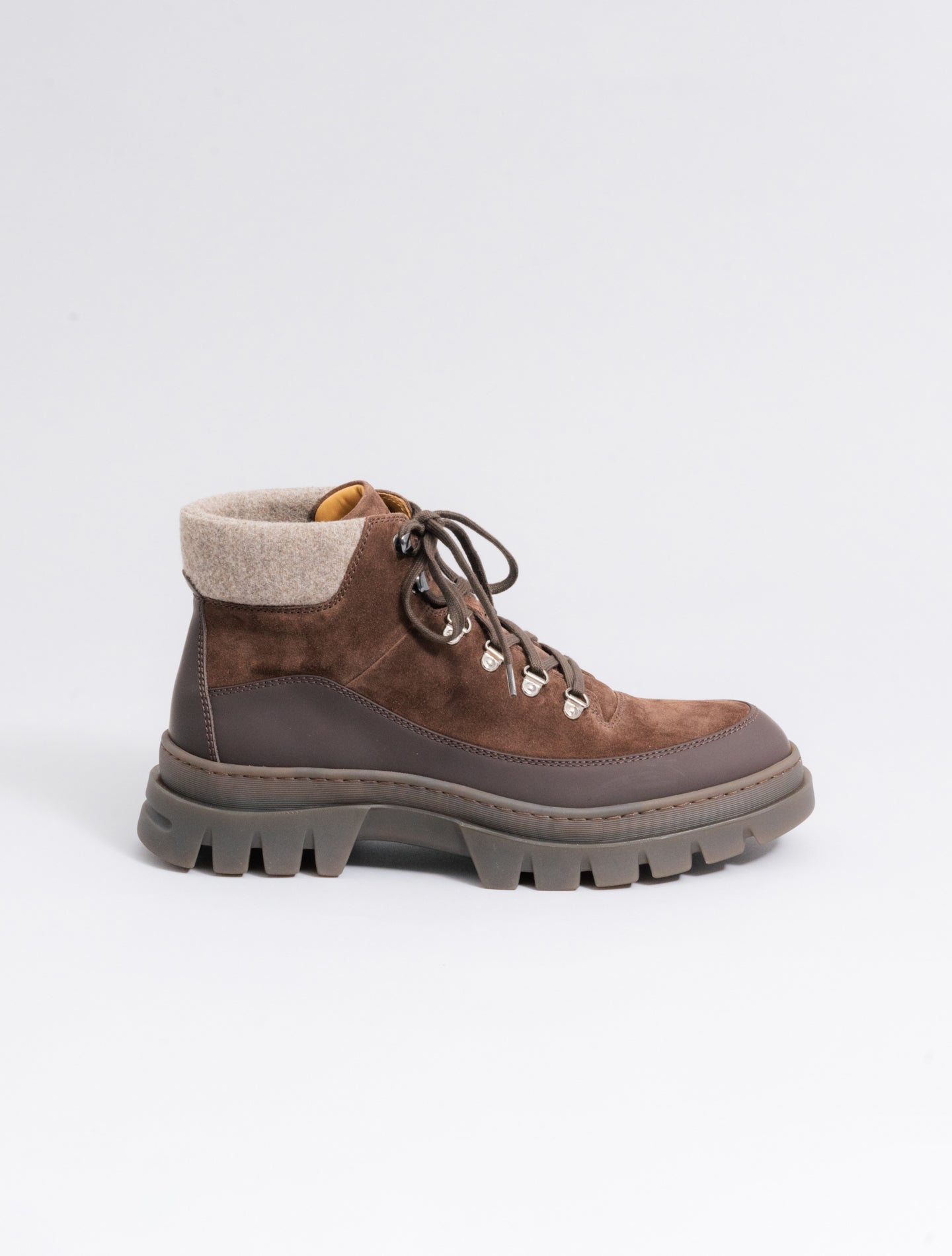 Cristallo Suede Boots Brown Fedeli Boots 42