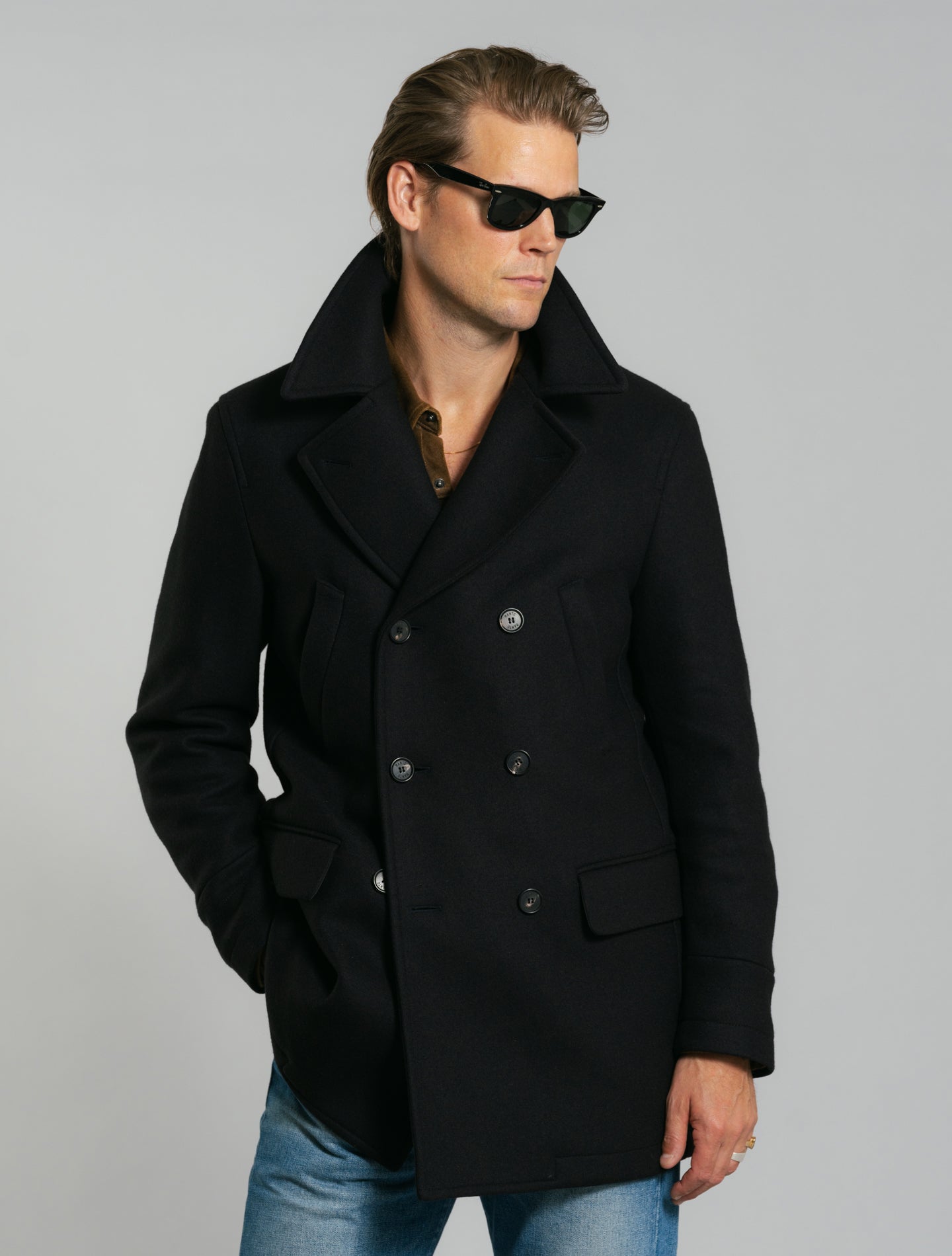 Dalton Wool Peacoat Navy Mackintosh Outerwear 36/S