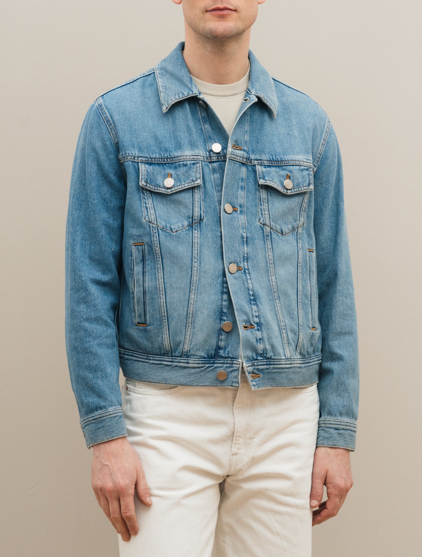 Denim Jacket Washed Jacob Cohën Outerwear 48