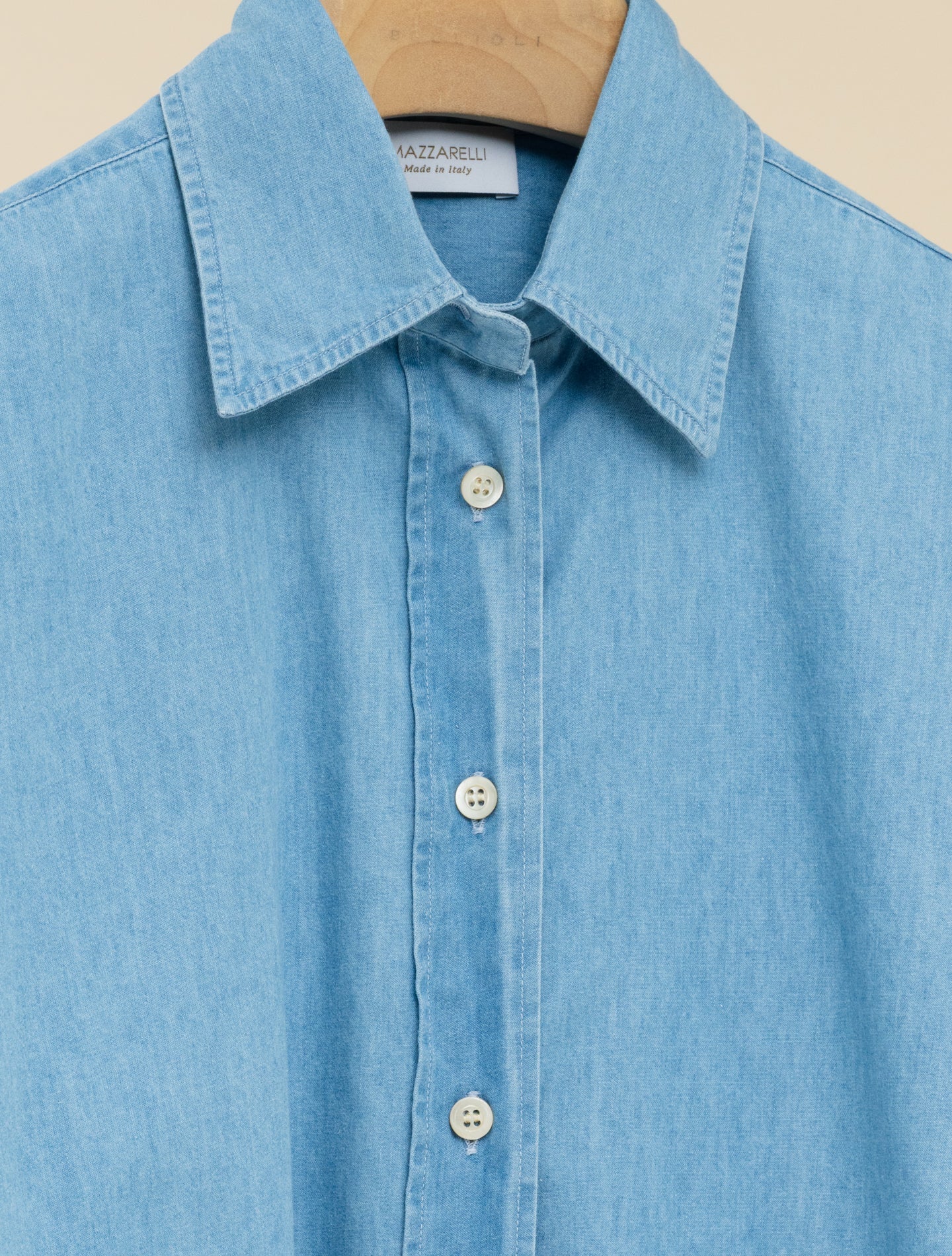 Denim Shirt Light Mazzarelli Shirts IT 36