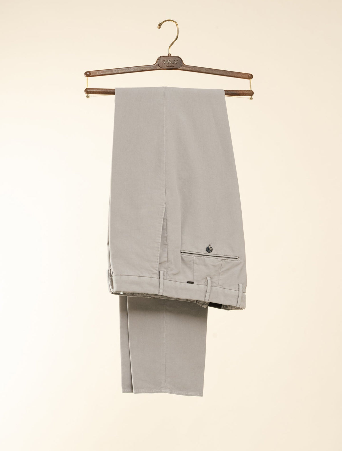 Doeskin Regular Fit Trousers Beige Incotex Trousers 46