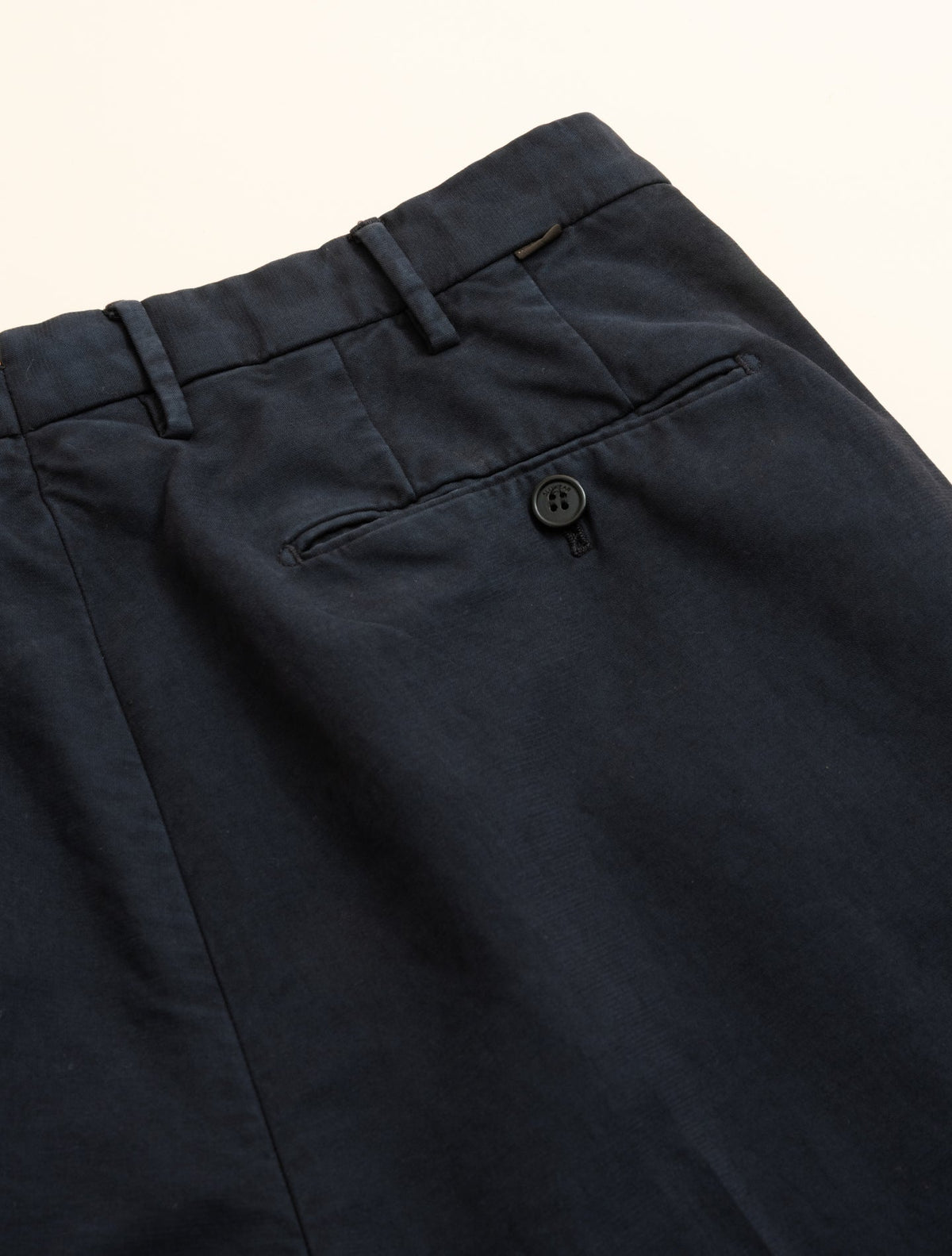 Doeskin Regular Fit Trousers Navy Incotex Trousers 46