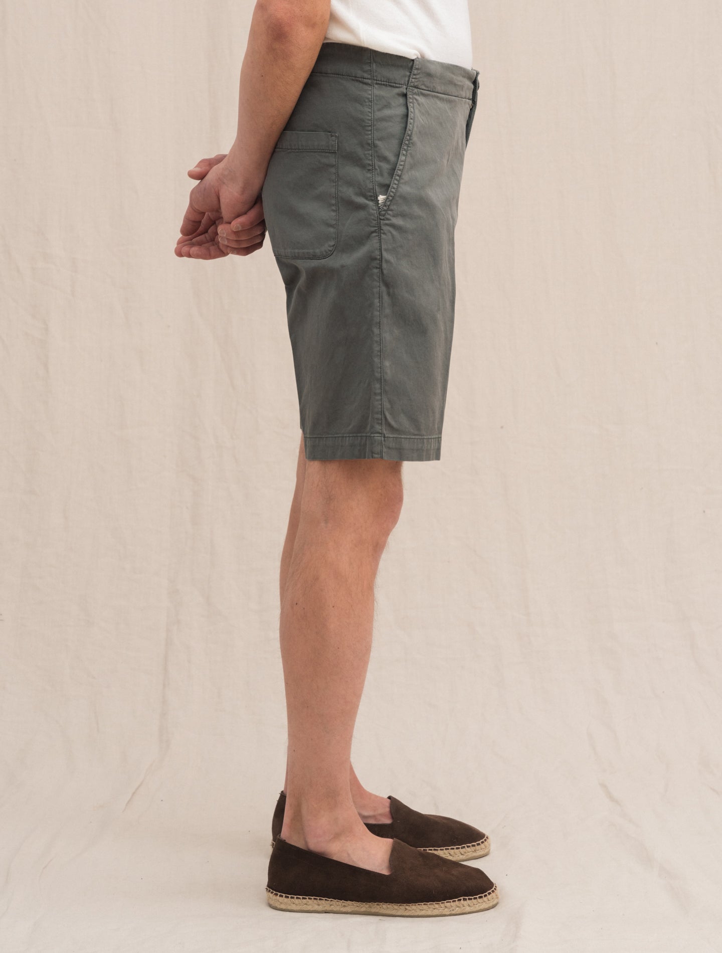 Drawstring Shorts Grey Aspesi Shorts 46