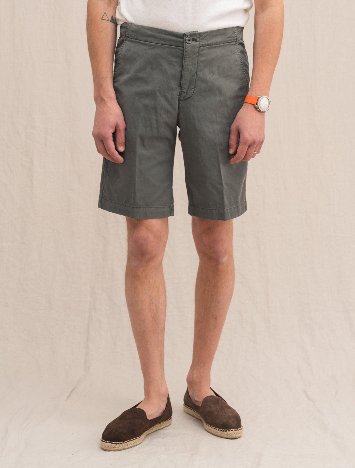 Drawstring Shorts Grey Aspesi Shorts 46