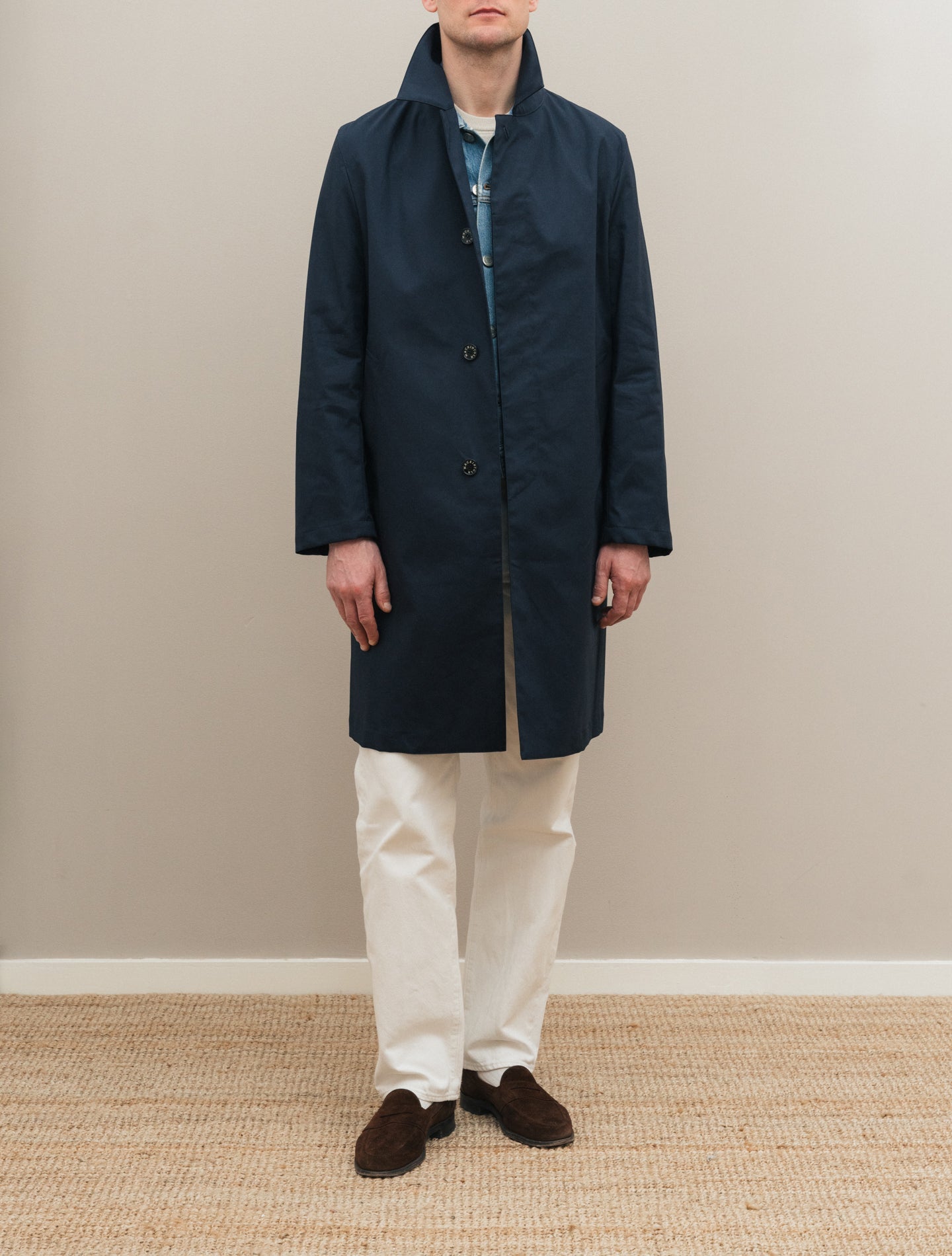 Dunkeld Raintec Coat Navy Mackintosh Outerwear 38/M