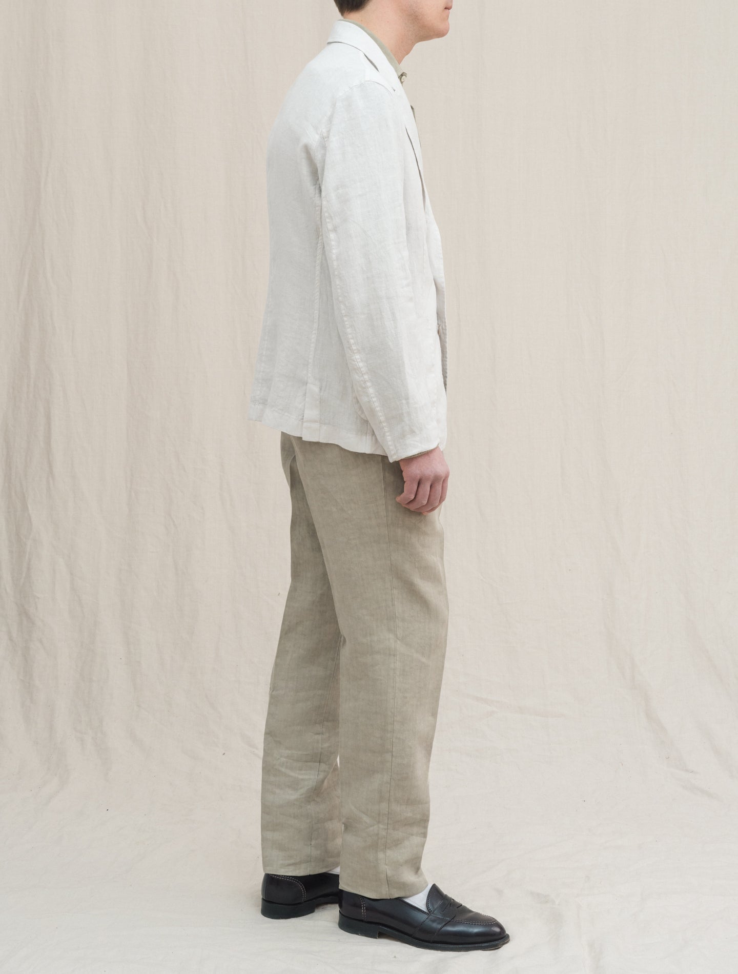 Durban linen Jacket Stone Fedeli Jackets 48